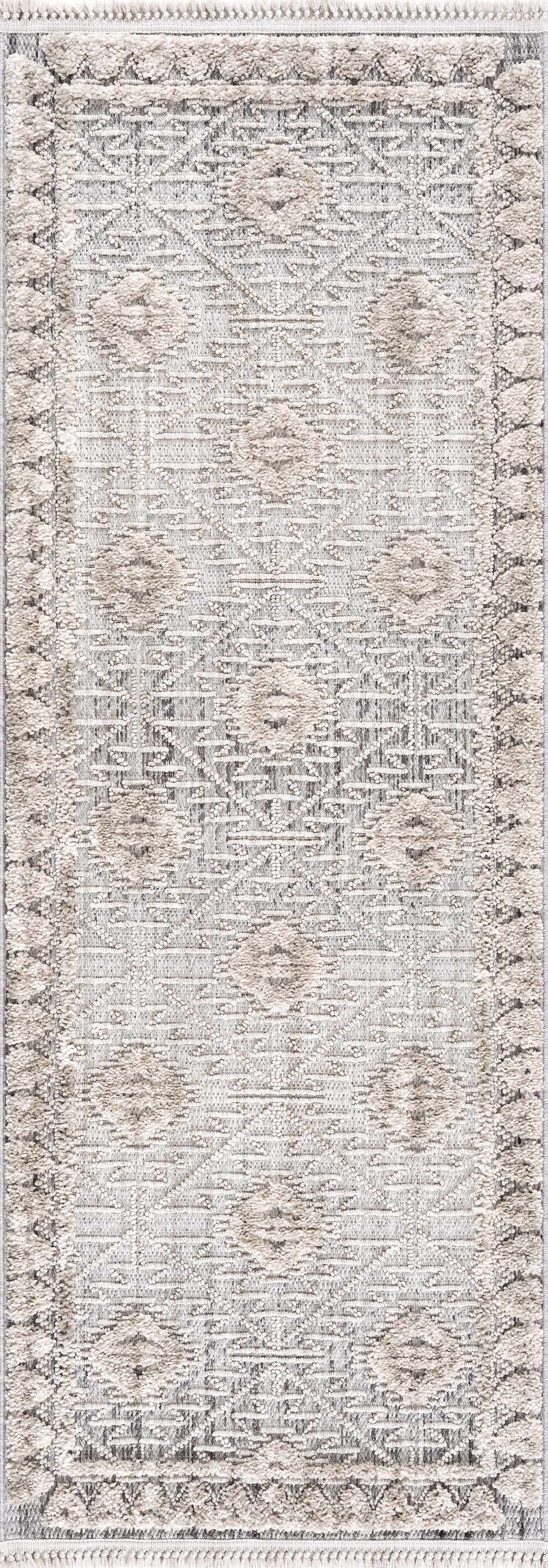 Agoo Aztec-Inspired Area Rug | Neutral Tones
