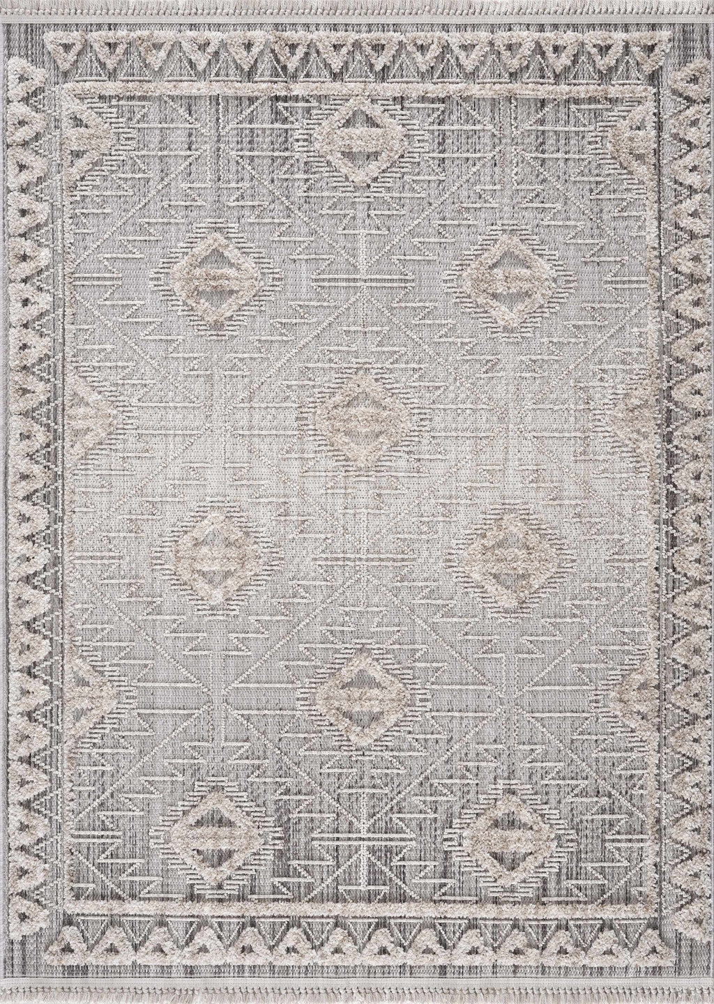 Agoo Aztec-Inspired Area Rug | Neutral Tones
