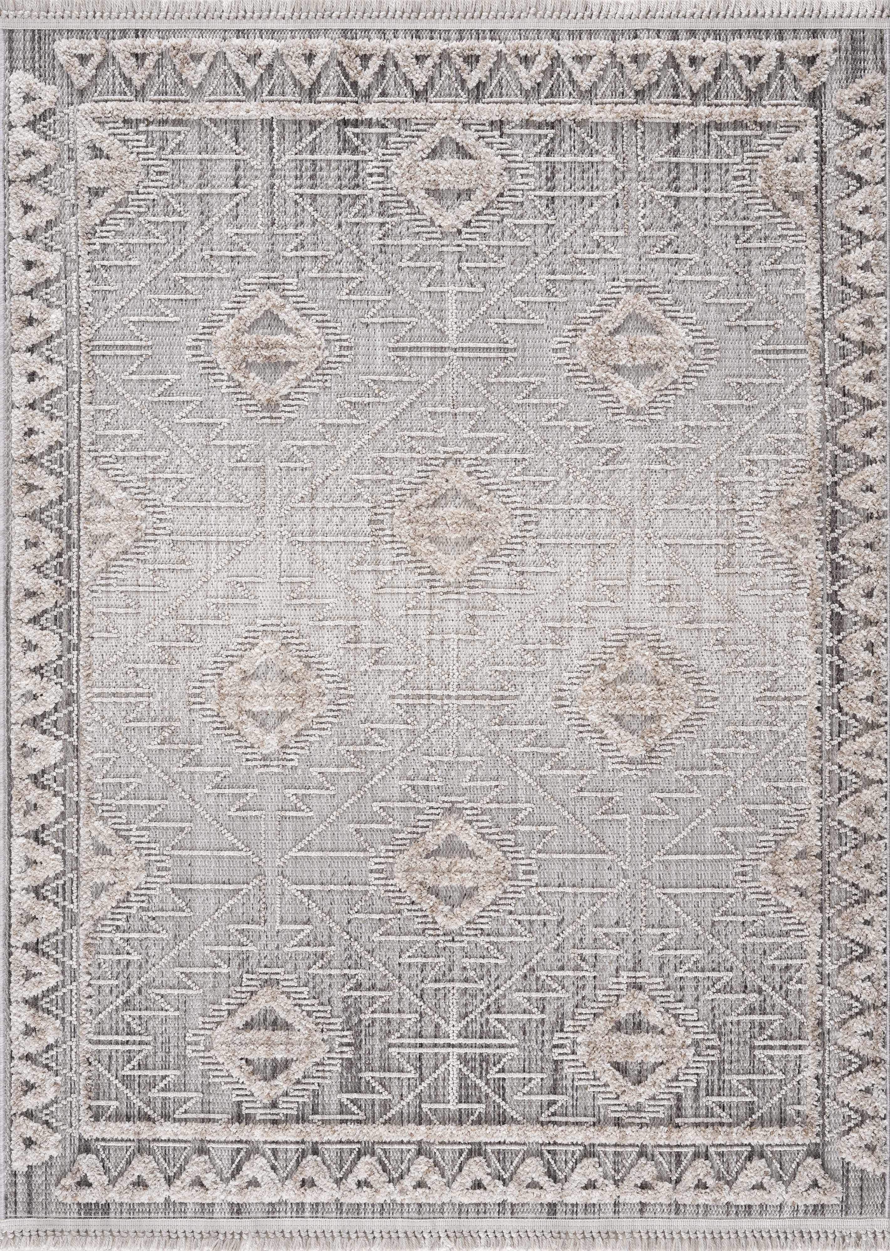 Agoo Aztec-Inspired Area Rug | Neutral Tones