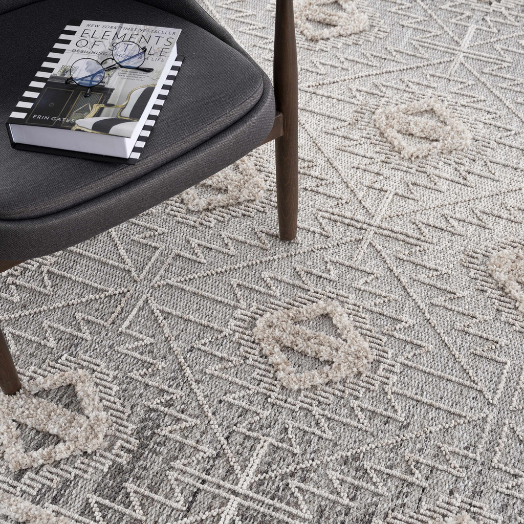Agoo Aztec-Inspired Area Rug | Neutral Tones