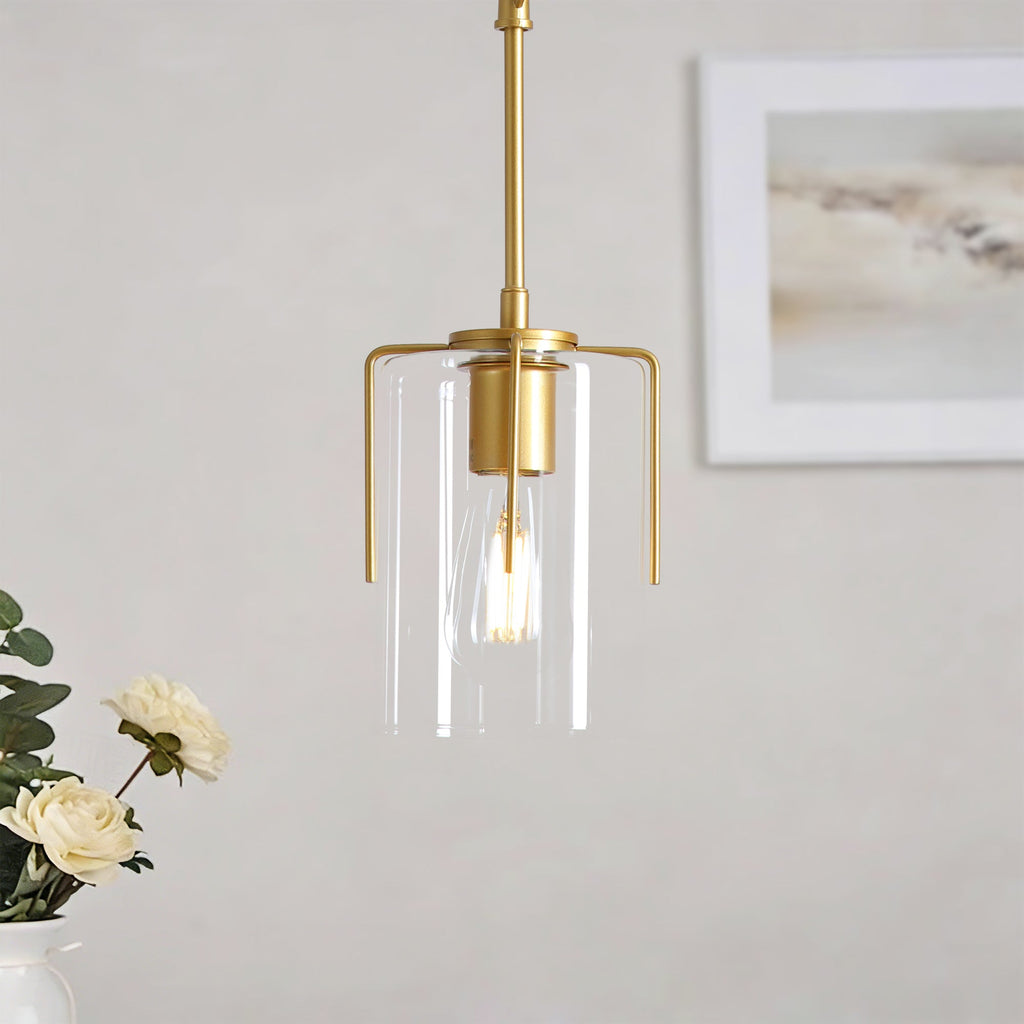 Farmhouse Gold Pendant Light