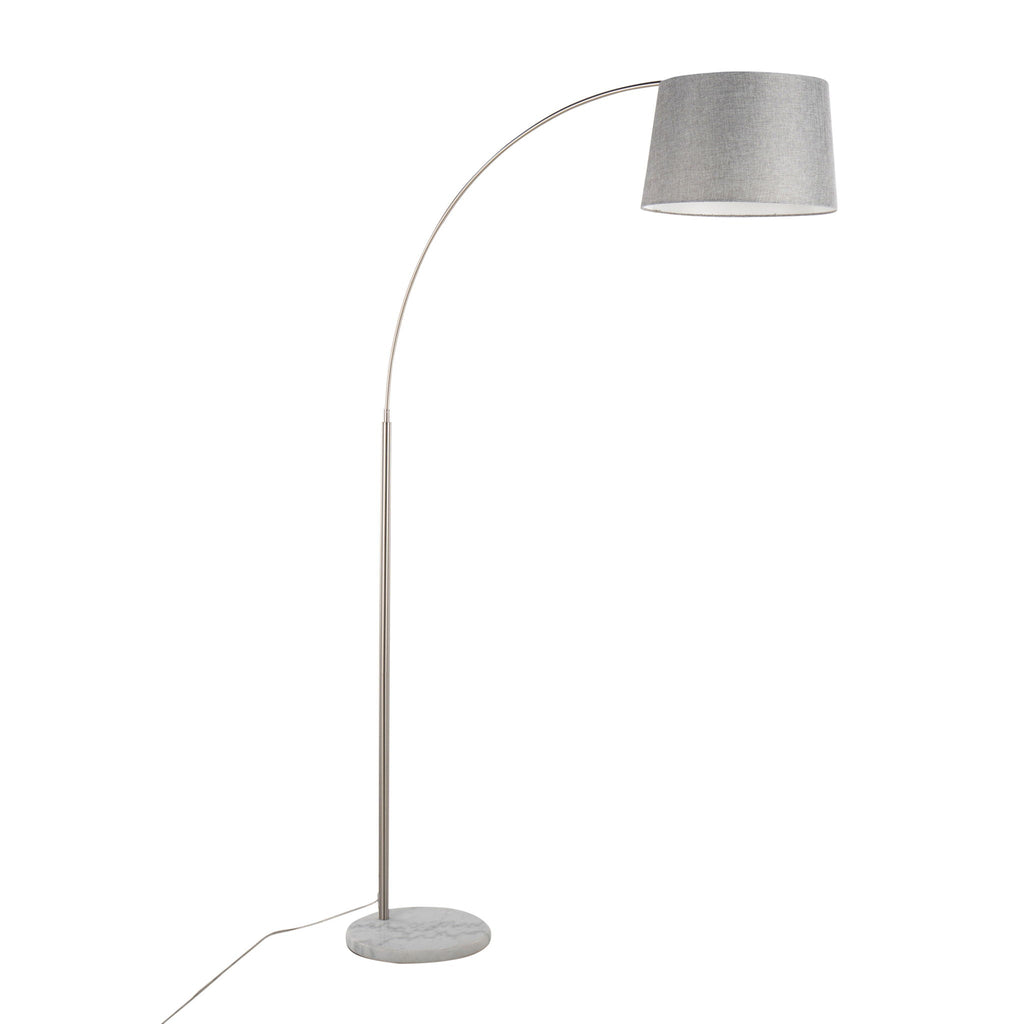 March Arc Floor Lamp | Dramatic Metal Arc Contemporary Floor Lamp