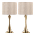 Lenuxe Hourglass Table Lamp Set | Contemporary Table Lamp Set of 2