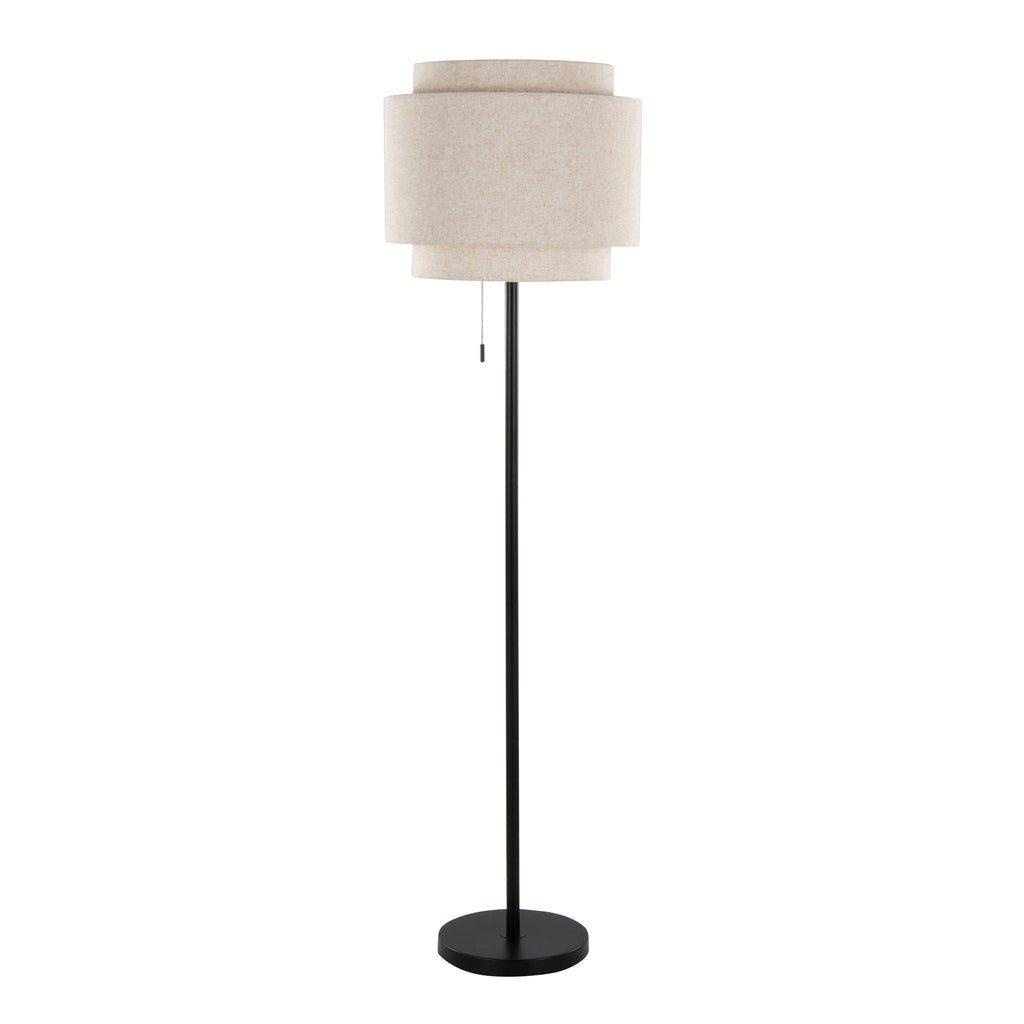 Tier Floor Lamp | Sleek Metal Contemporary Floor Lamp