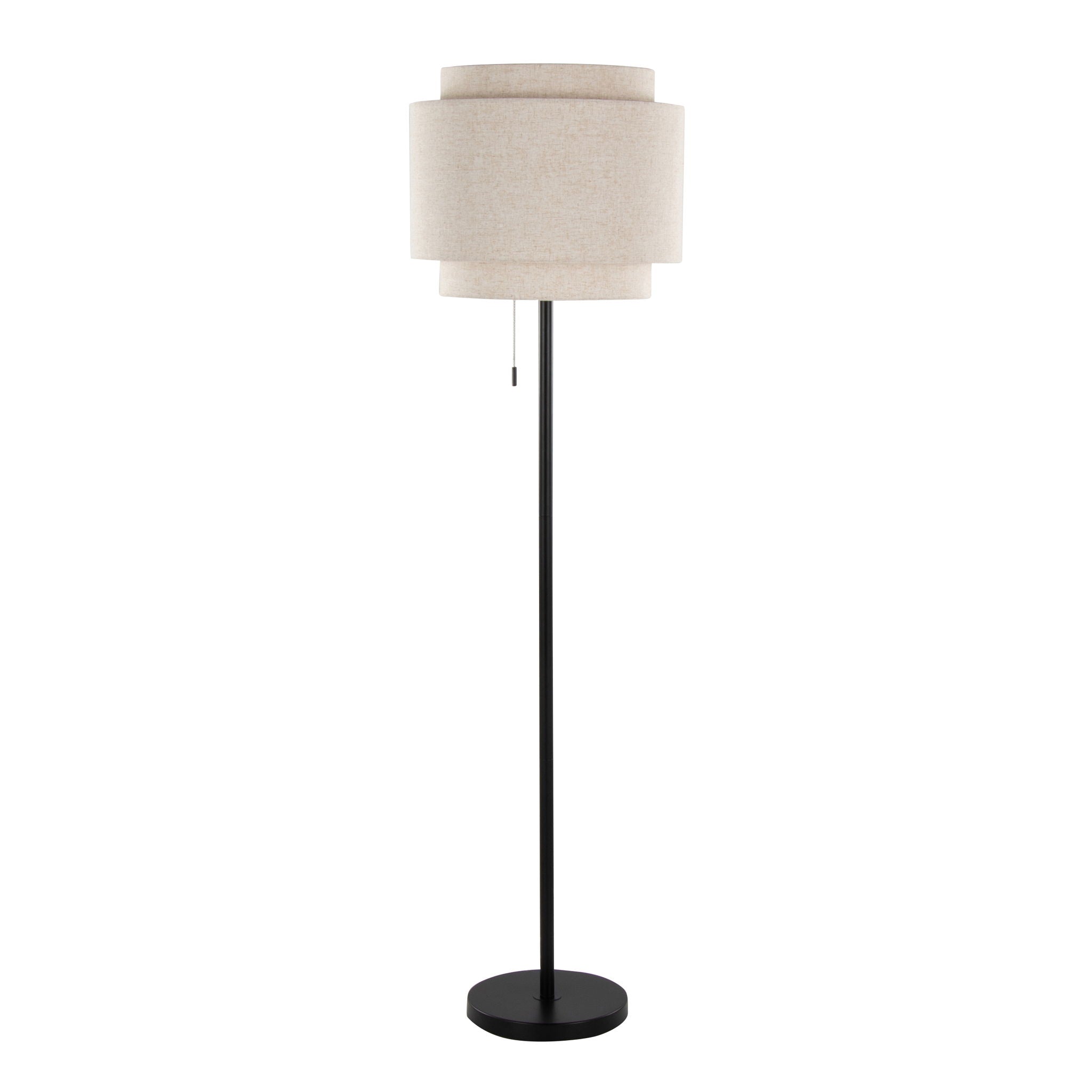 Tier Floor Lamp | Sleek Metal Contemporary Floor Lamp