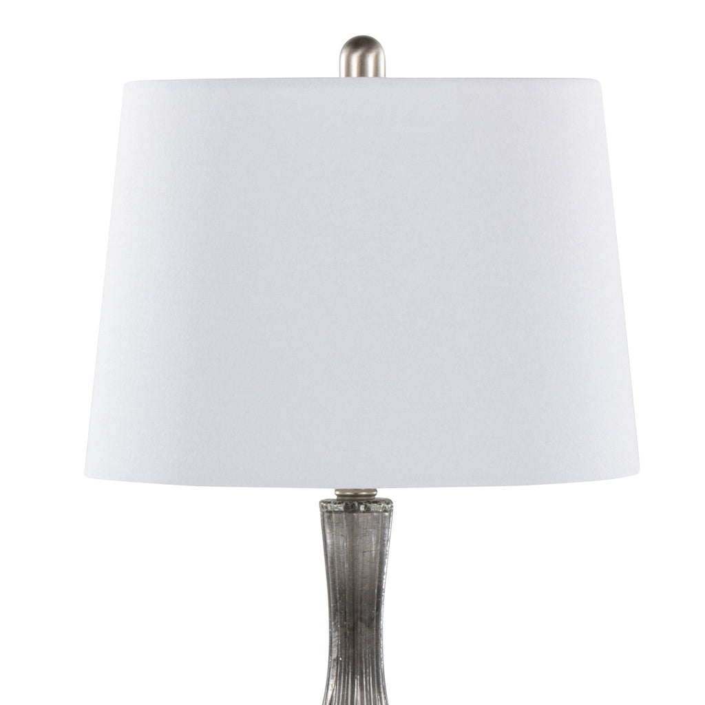 Jenny Crackle Glass Table Lamp Set | Contemporary Glass Table Lamp Set of 2