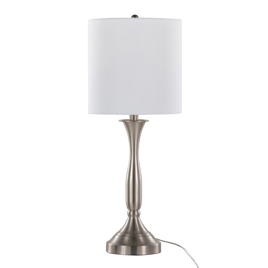 Sawyer USB Table Lamp Set | Contemporary Hourglass Table Lamp Set with USB, Set of 2