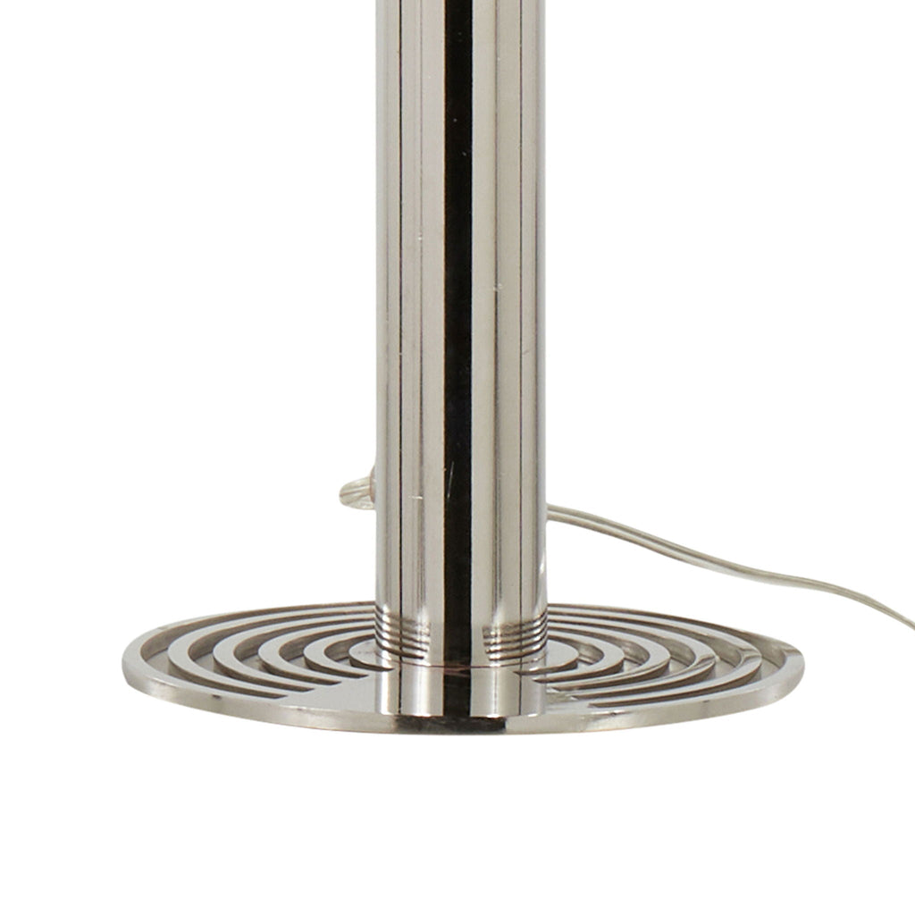 Master Contemporary Table Lamp Set | Polished Nickel Vertical Table Lamp Set of 2