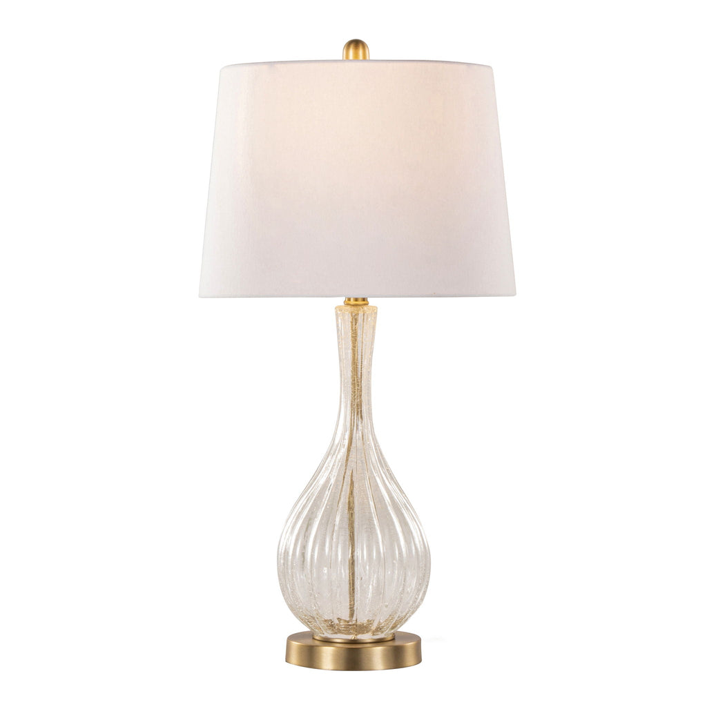 Jenny Crackle Glass Table Lamp Set | Contemporary Glass Table Lamp Set of 2