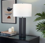 28" Contemporary Metal Table Lamp