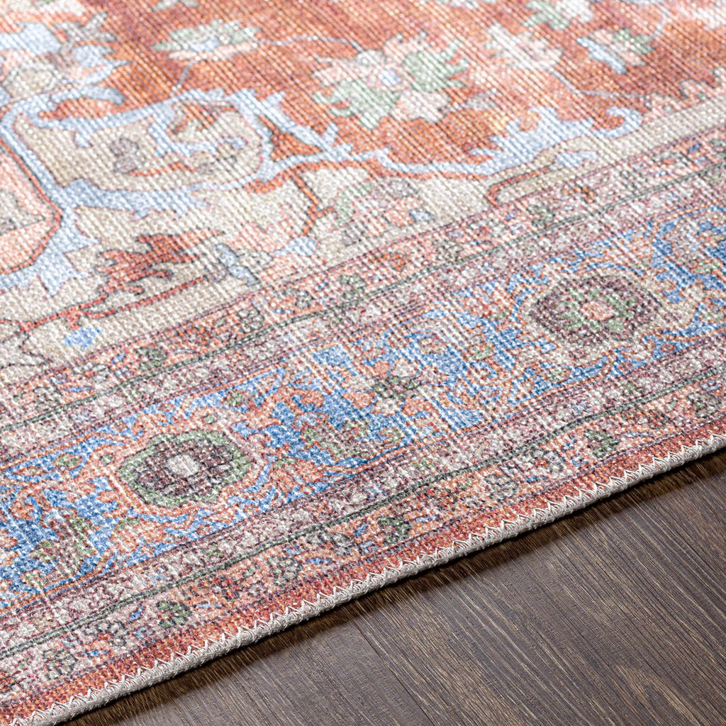Bagamanoc Brown Medallion Washable Area Rug | Persian & Turkish-Inspired Design – Hauteloom