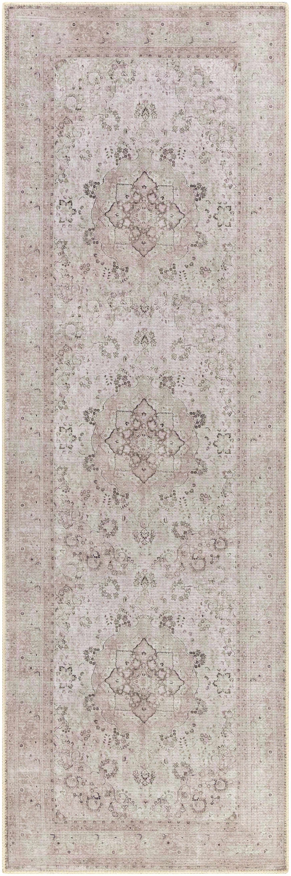 Bethany Washable Area Rug | Persian-Inspired Distressed Design – Hauteloom