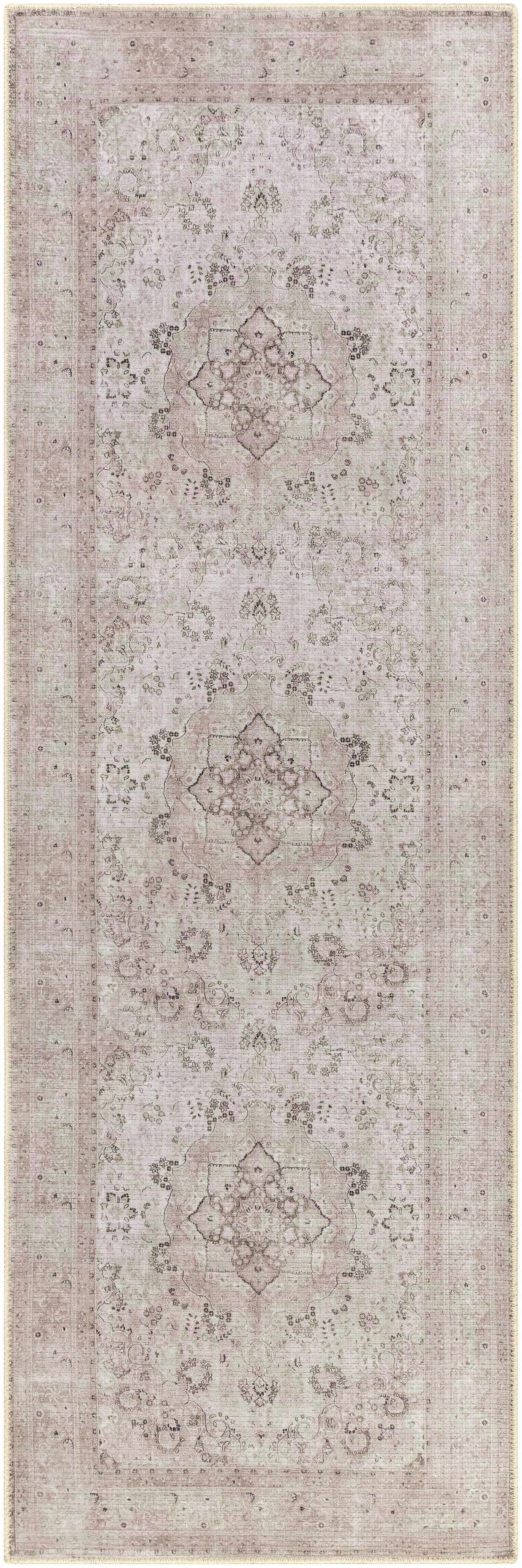 Bethany Washable Area Rug | Persian-Inspired Distressed Design – Hauteloom