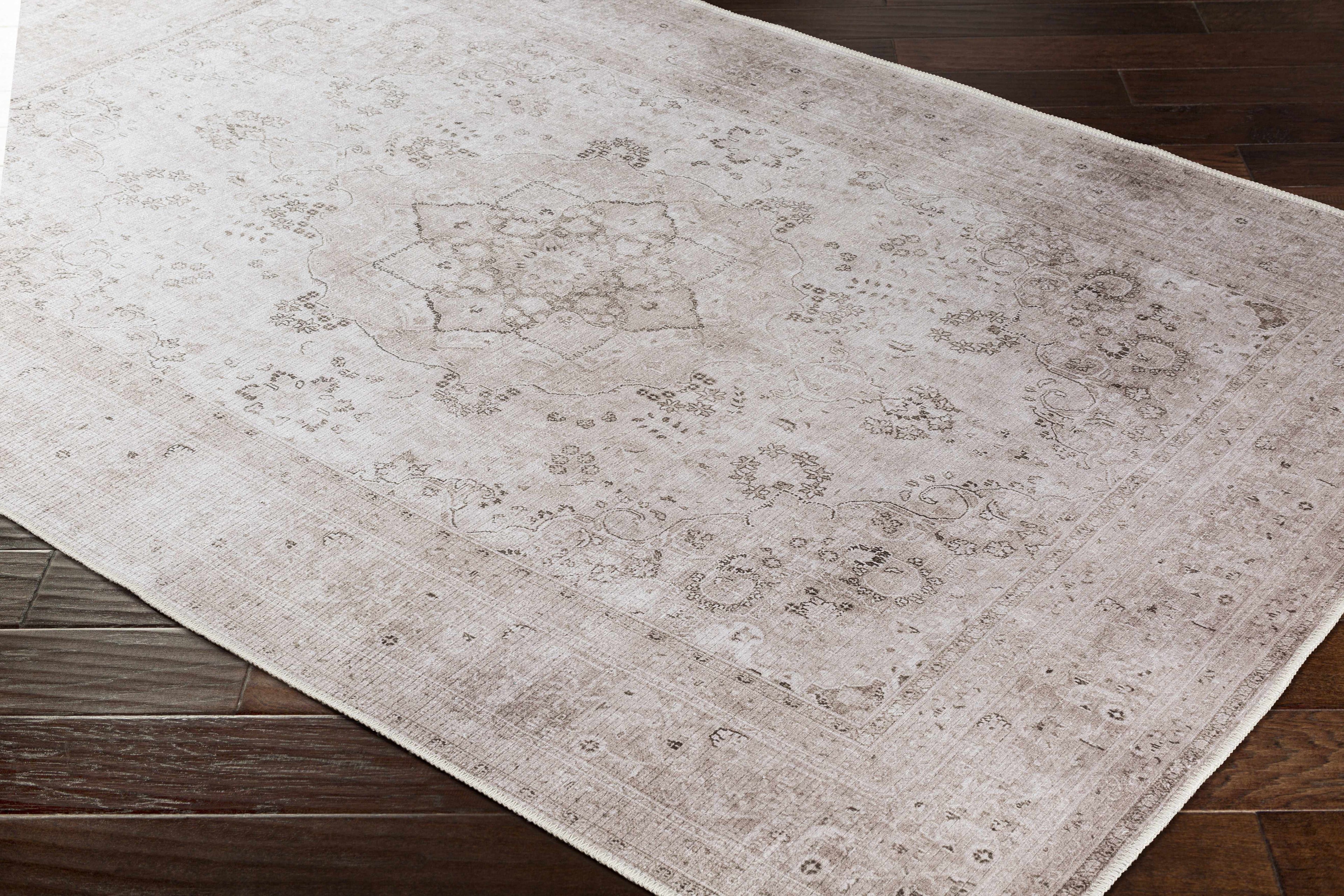 Bethany Washable Area Rug | Persian-Inspired Distressed Design – Hauteloom