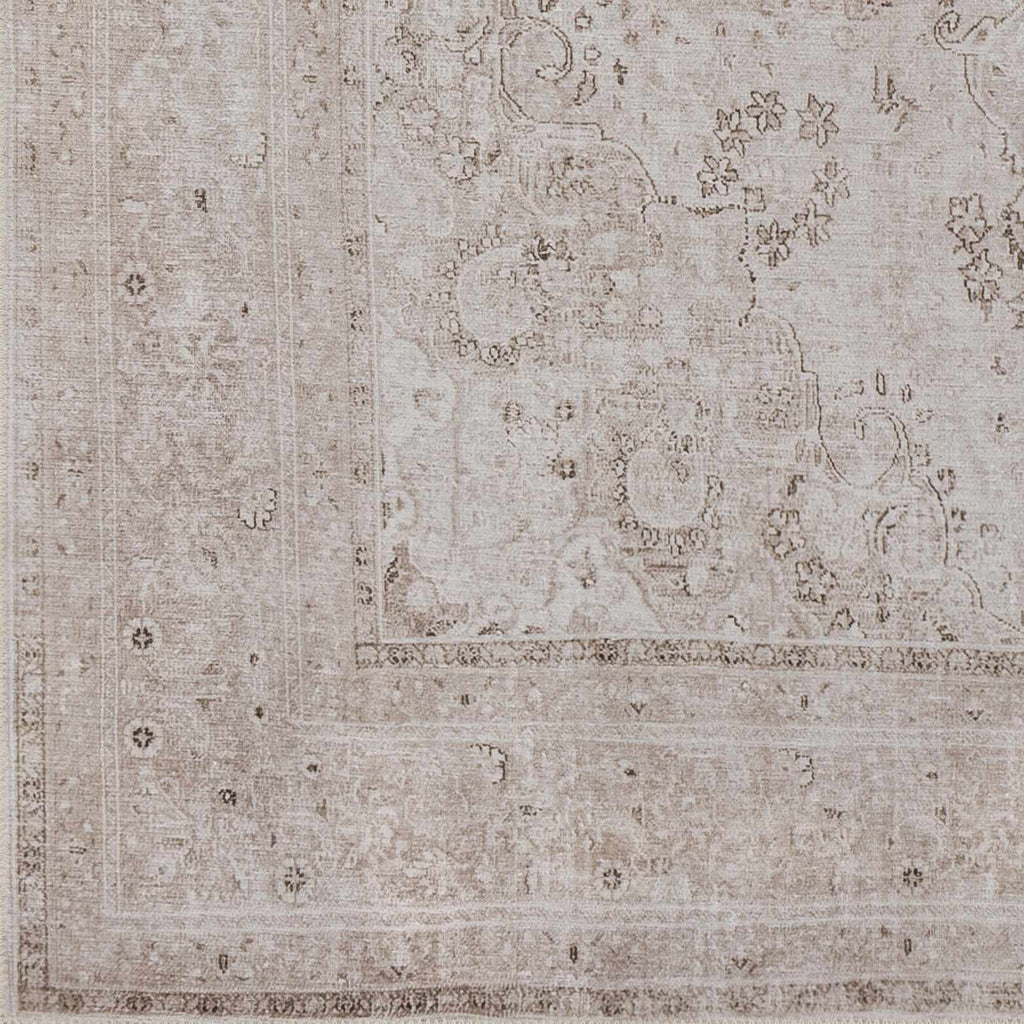 Bethany Washable Area Rug | Persian-Inspired Distressed Design – Hauteloom