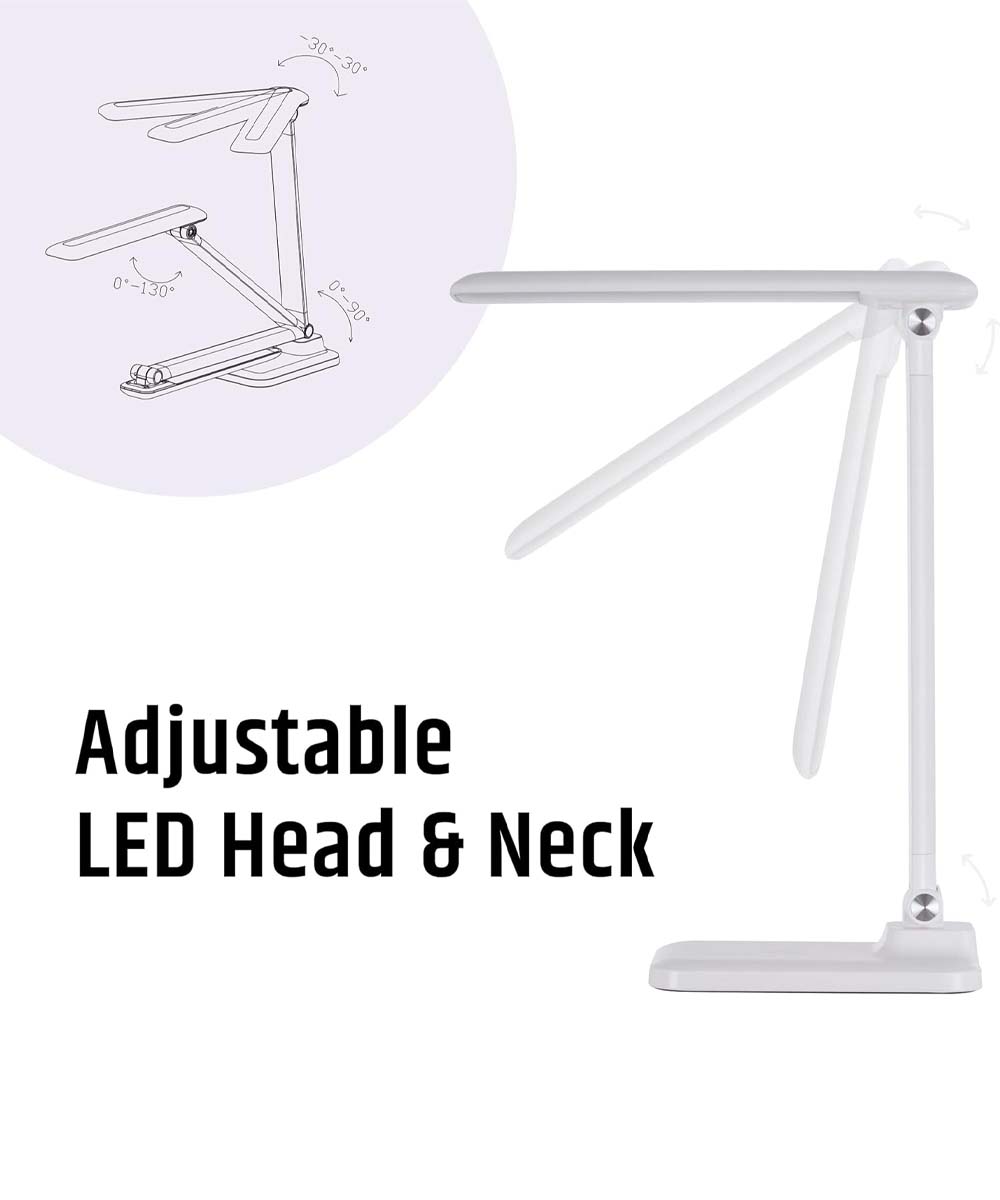 Bright Clean Antimicrobial LED Desk Lamp