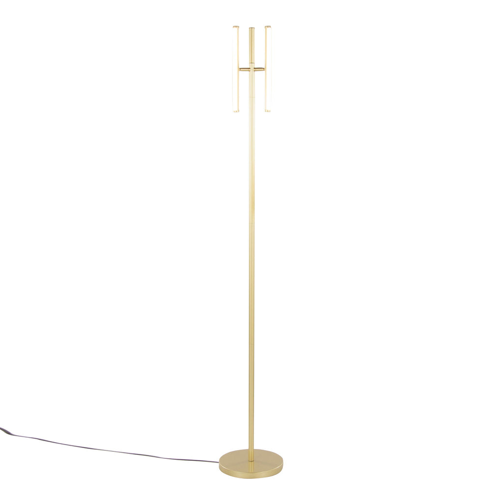 Icicle Swivel Floor Lamp | Adjustable Swivel Head Contemporary Floor Lamp