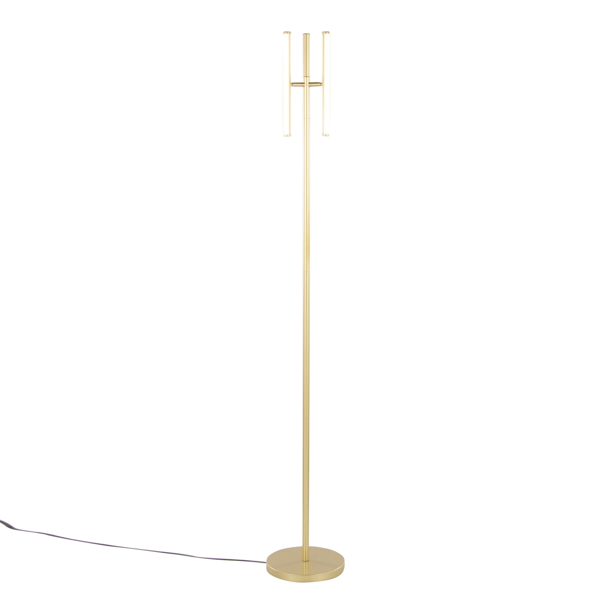 Icicle Swivel Floor Lamp | Adjustable Swivel Head Contemporary Floor Lamp