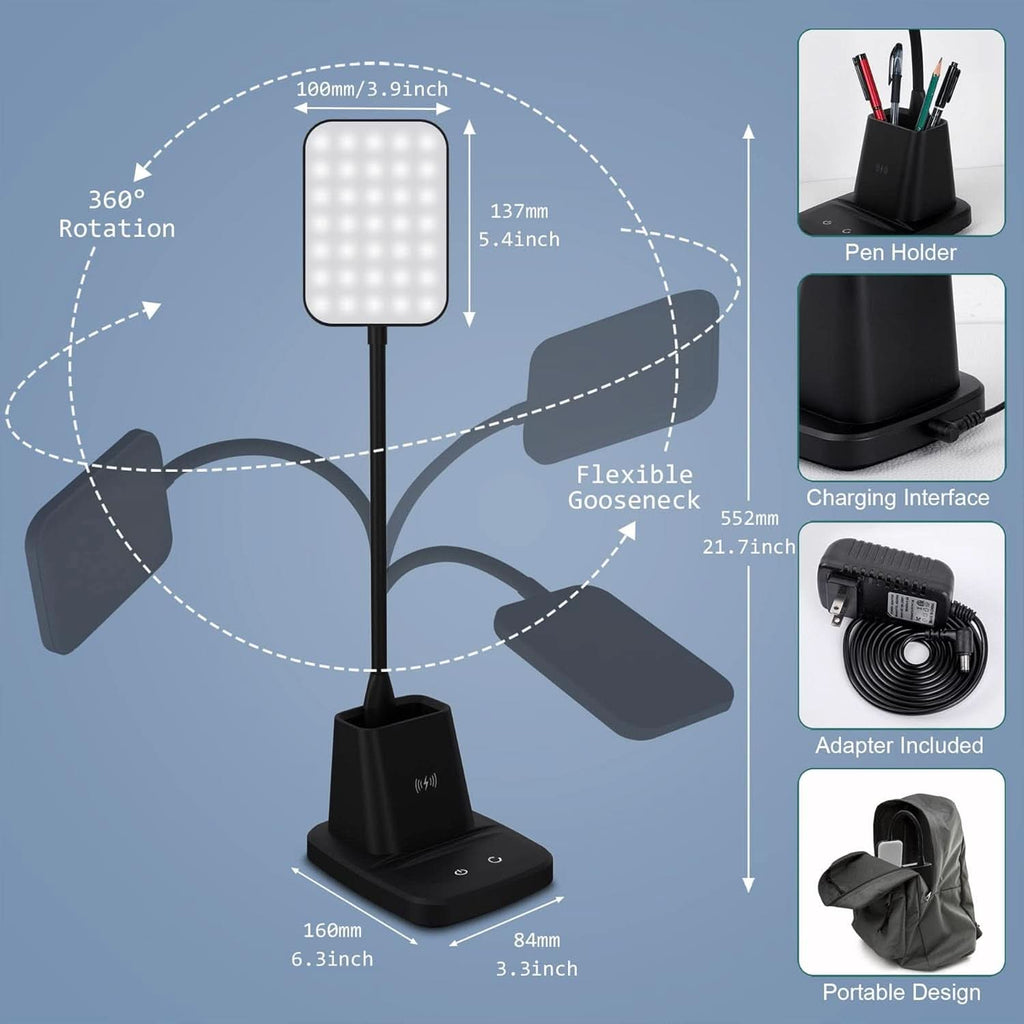 LED Desk Lamp With Wireless Charger