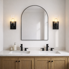 Zephyr Single Light Sconce With Clear Glass Metal