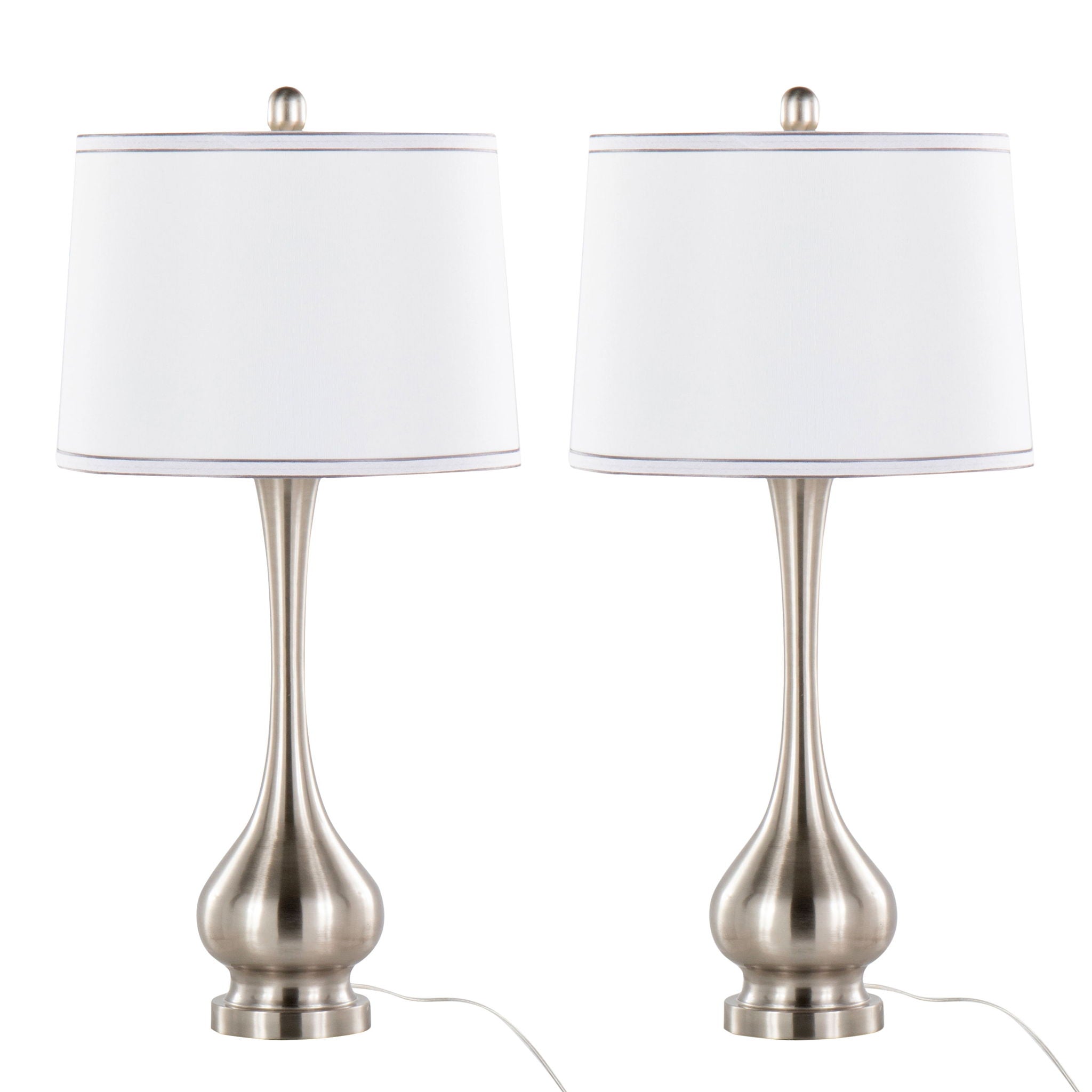 Cairo Table Lamp Set | Bulbous Base Contemporary Table Lamp Set of 2