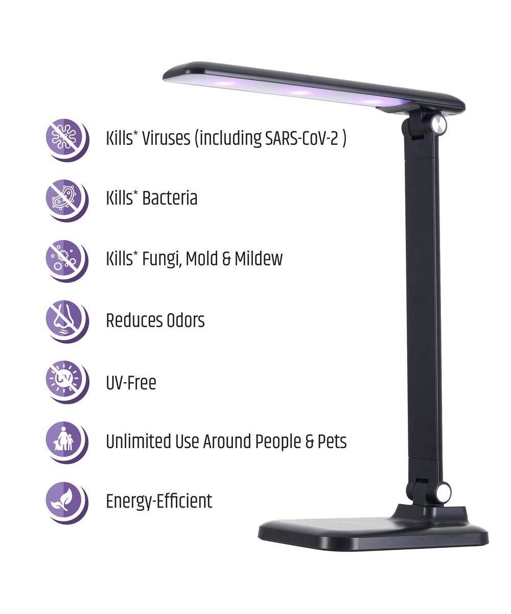 Bright Clean Antimicrobial LED Desk Lamp