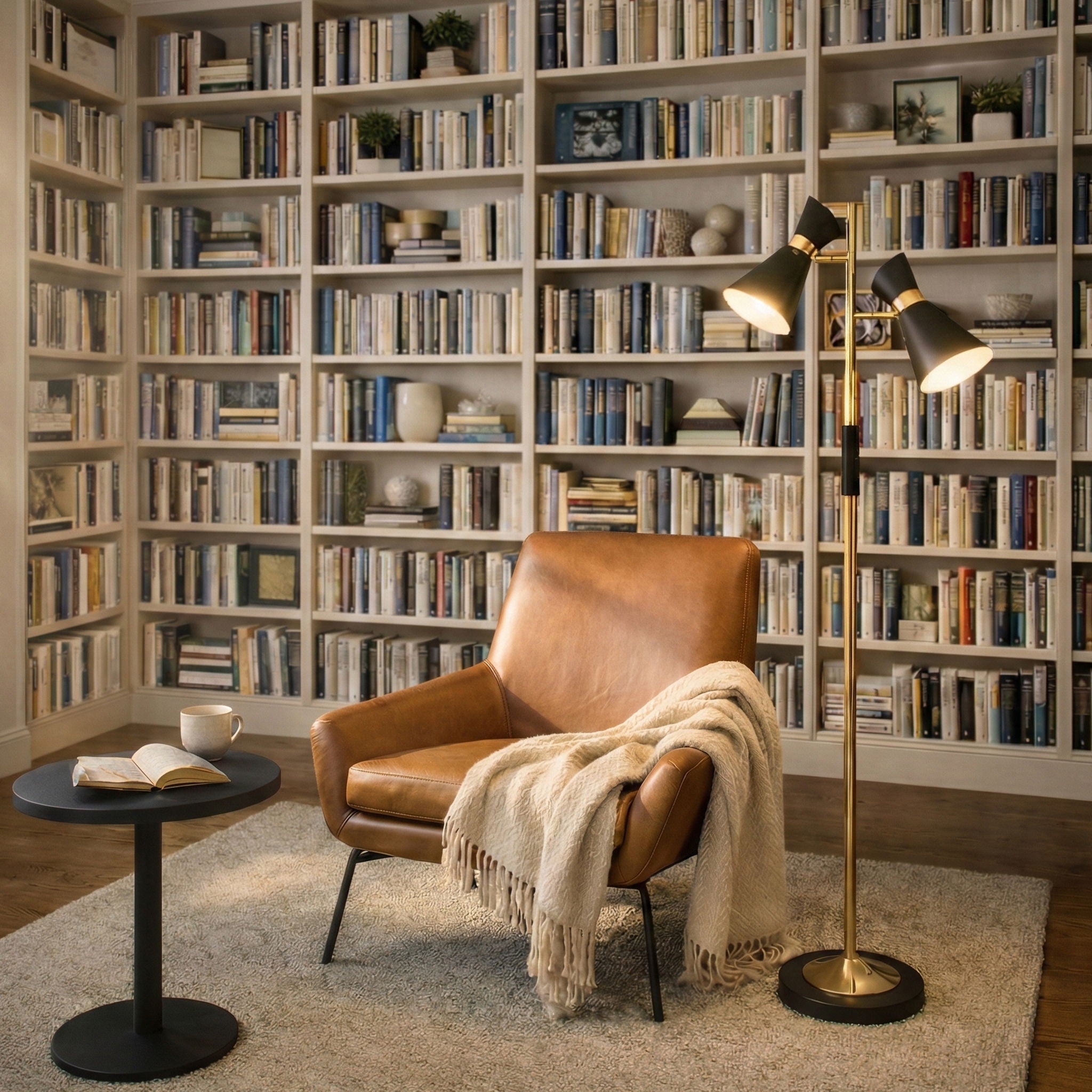 Axis Double Spotlight Floor Lamp | 4-Way Switch Dual Spotlight Floor Lamp