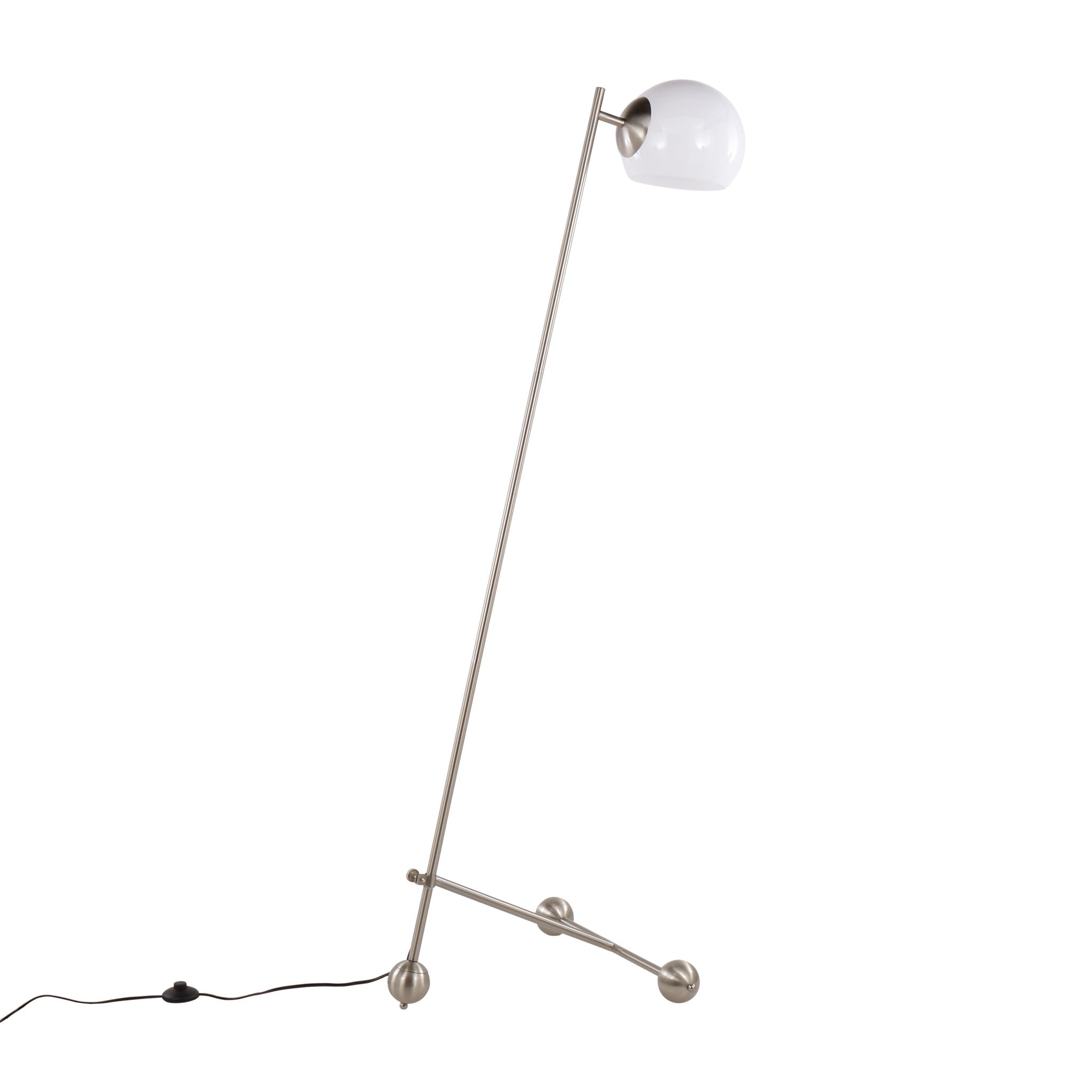 Eileen Contemporary Floor Lamp | Open Frame Angled Contemporary Floor Lamp