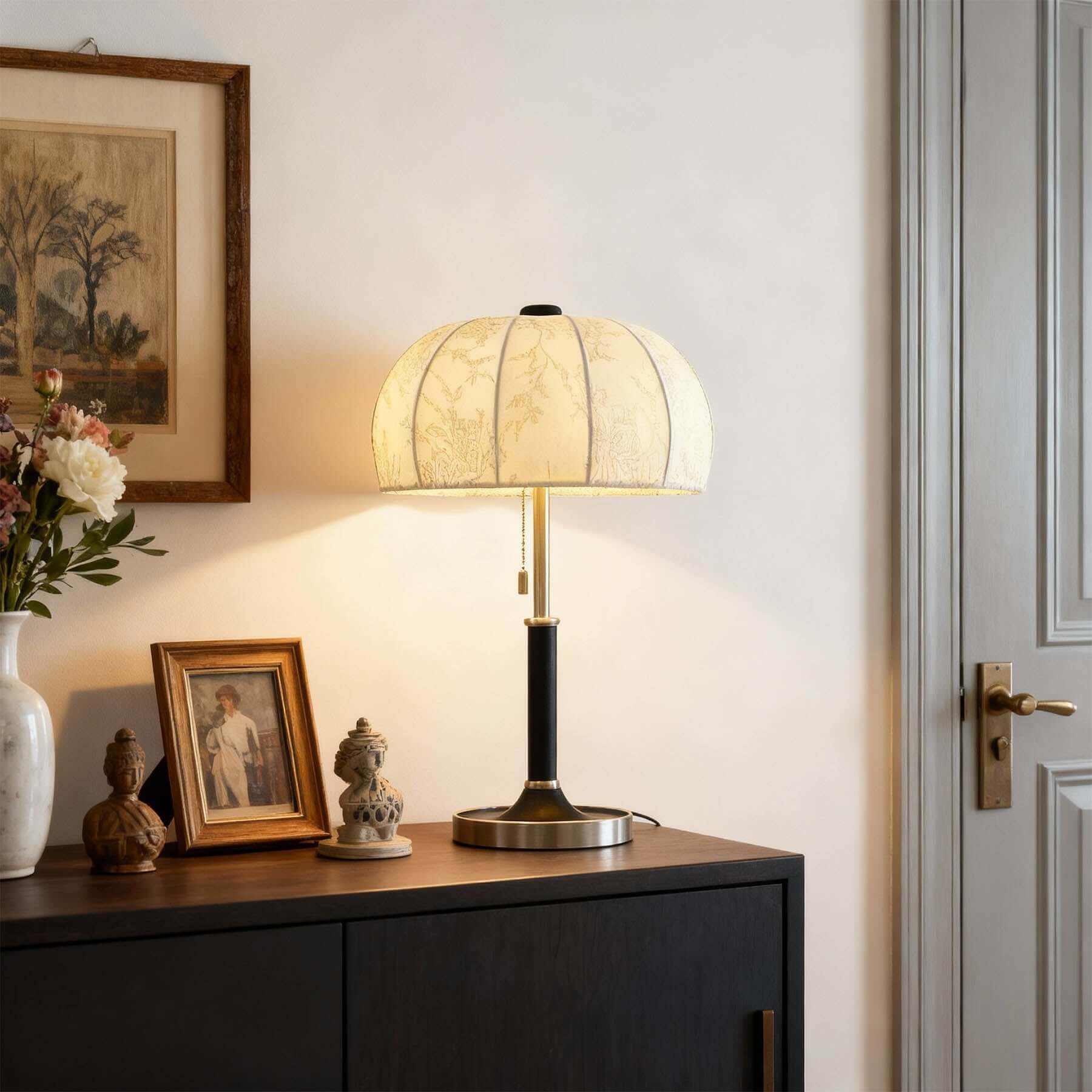 Balixo Contemporary Table Lamp | Wood & Metal Two-Tone Design