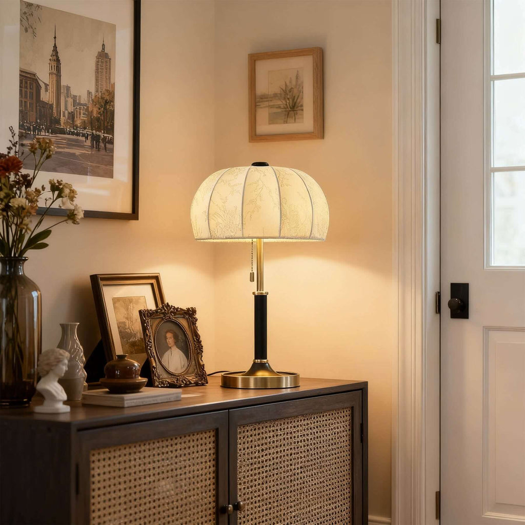 Balixo Contemporary Table Lamp | Wood & Metal Two-Tone Design
