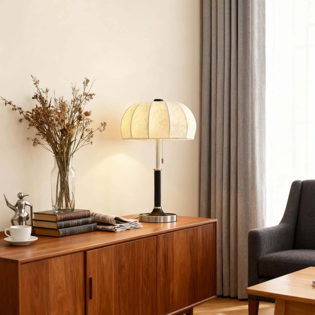 Balixo Contemporary Table Lamp | Wood & Metal Two-Tone Design