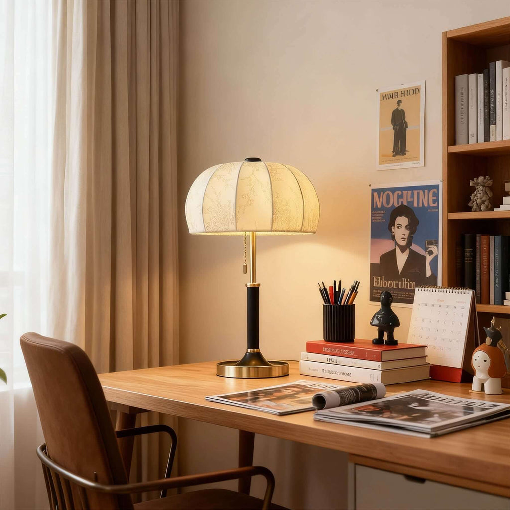Balixo Contemporary Table Lamp | Wood & Metal Two-Tone Design