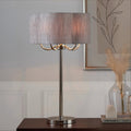 Lily 30" Contemporary Metal Table Lamp in Polished Nickel