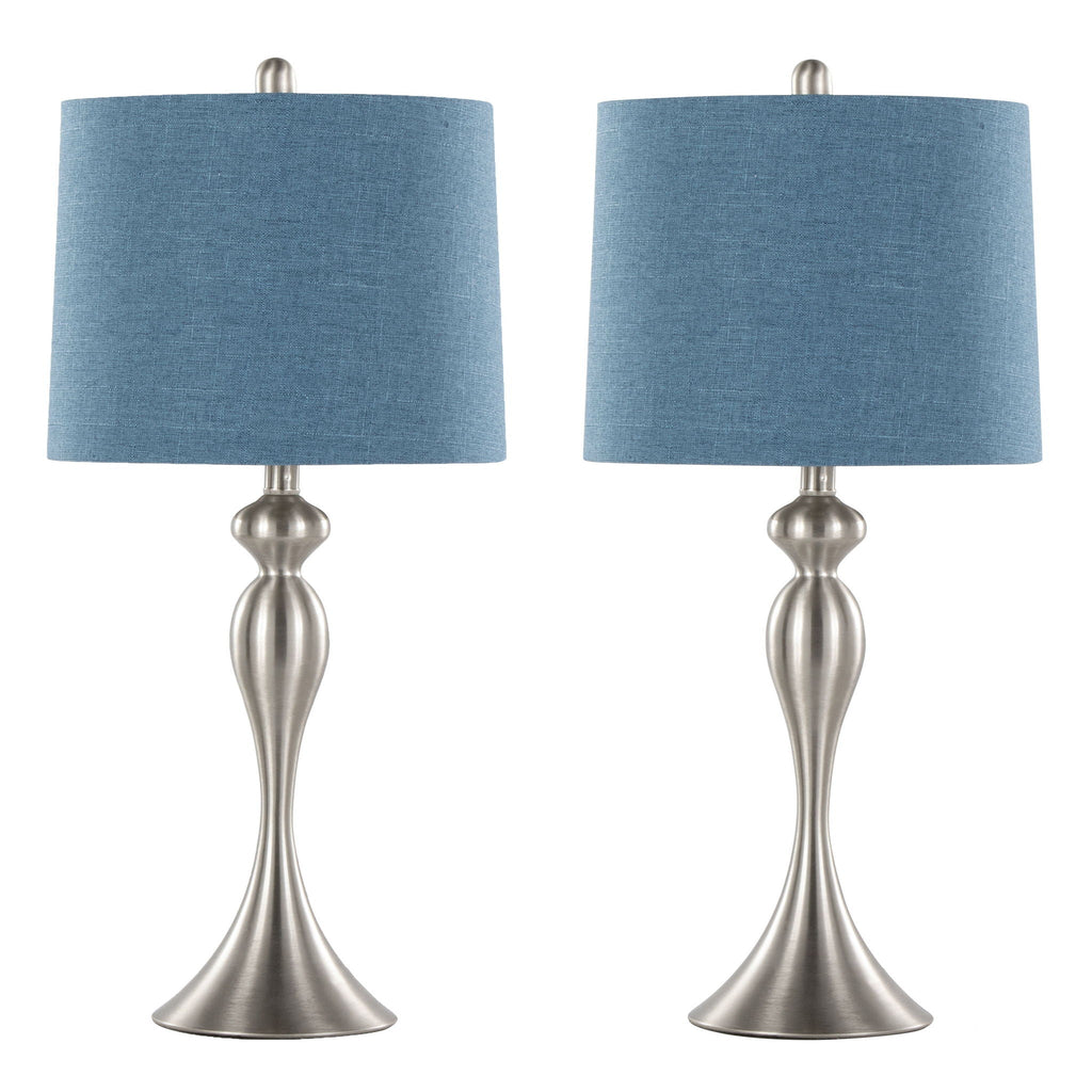 Ashland Hourglass Table Lamp Set | Large Contemporary Table Lamp Set of 2