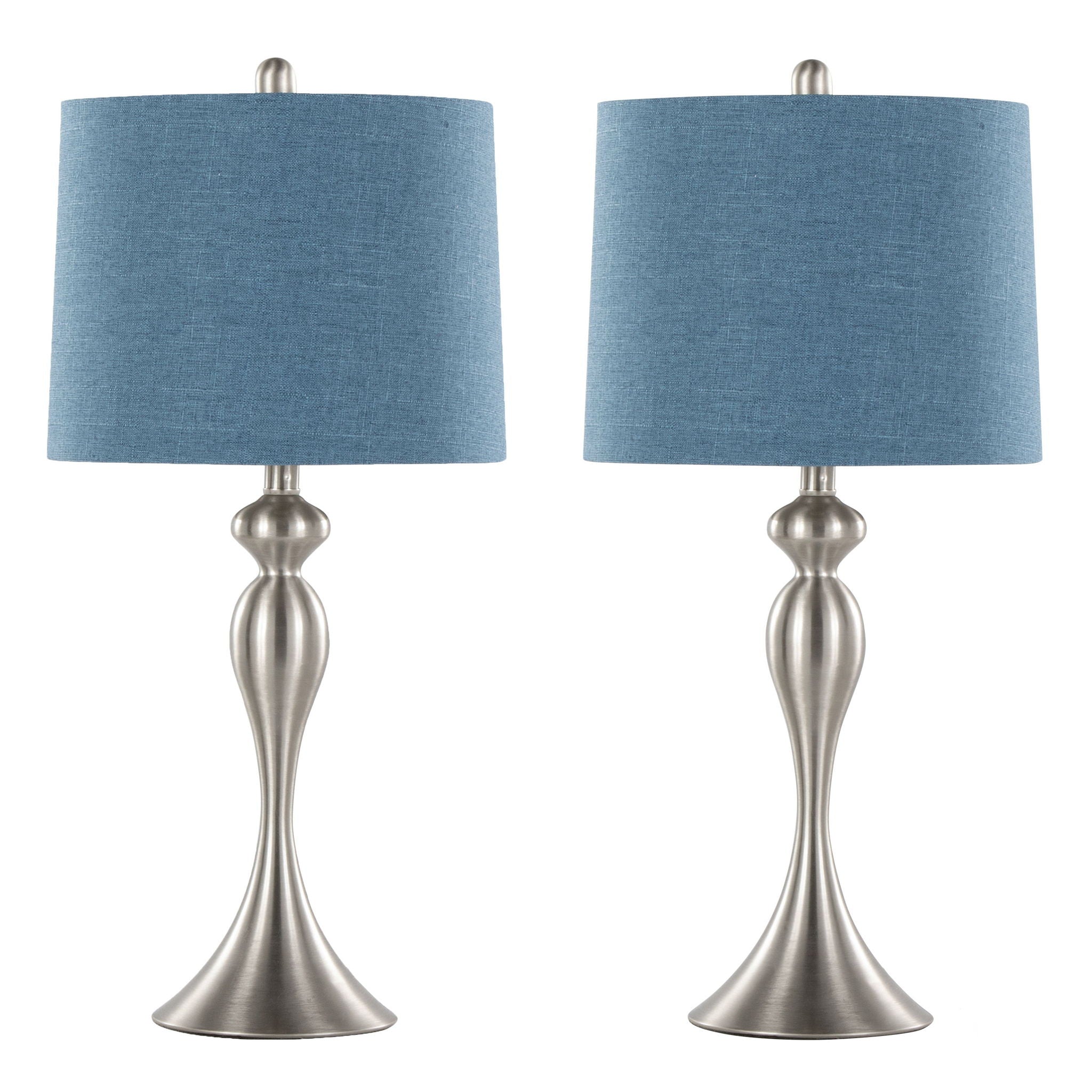 Ashland Hourglass Table Lamp Set | Large Contemporary Table Lamp Set of 2