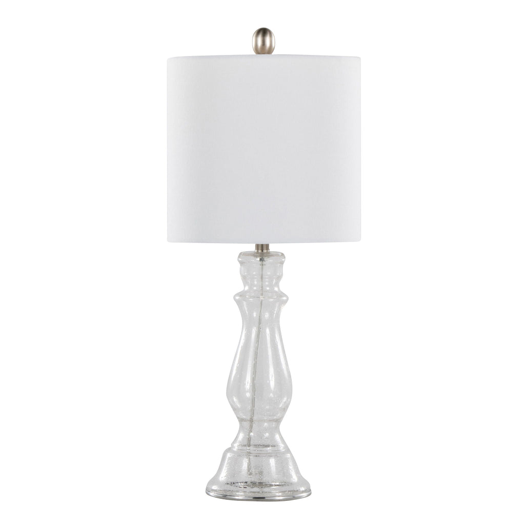 Bishop Balustrade Glass Table Lamp Set | Classic Contemporary Table Lamp Set of 2