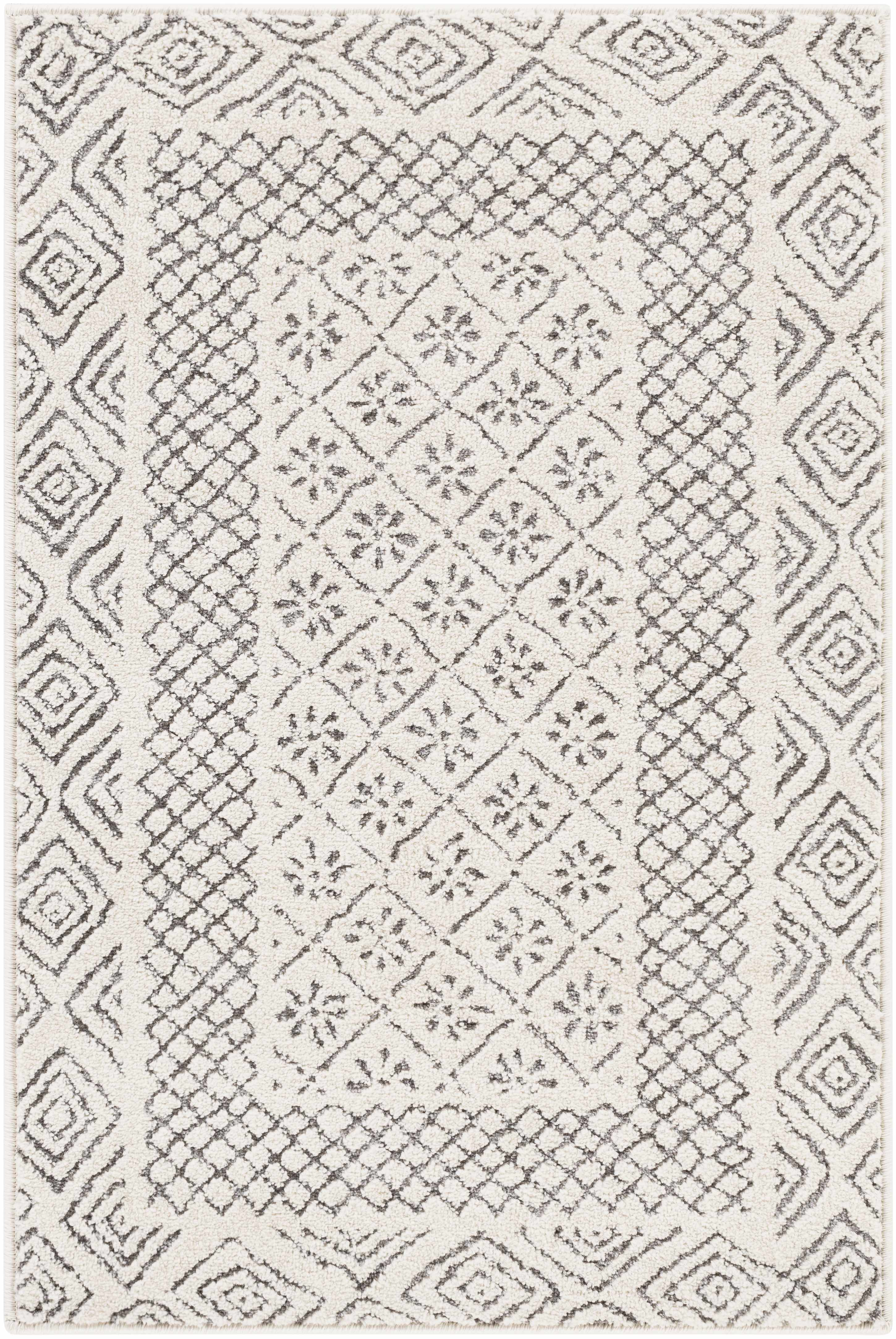 Burdette Soft Neutral Farmhouse Area Rug | Plush Comfort Underfoot – Hauteloom