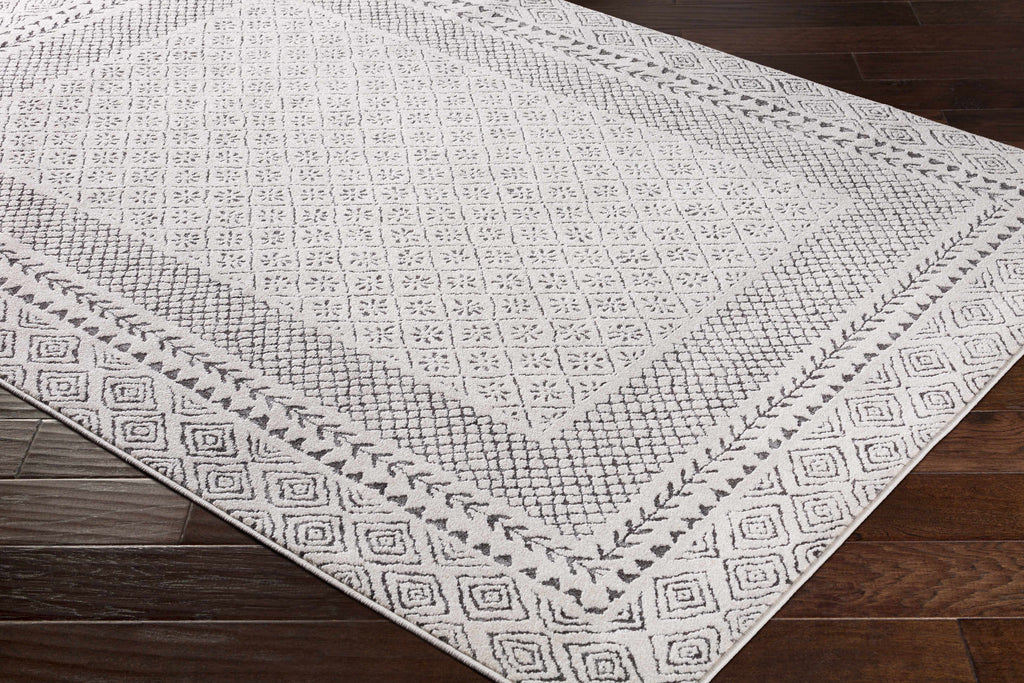 Burdette Soft Neutral Farmhouse Area Rug | Plush Comfort Underfoot – Hauteloom