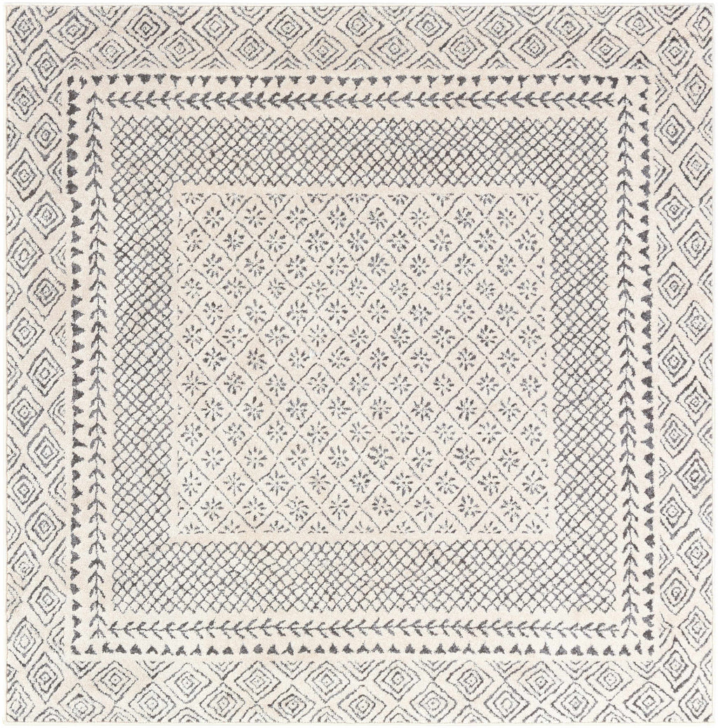 Burdette Soft Neutral Farmhouse Area Rug | Plush Comfort Underfoot – Hauteloom
