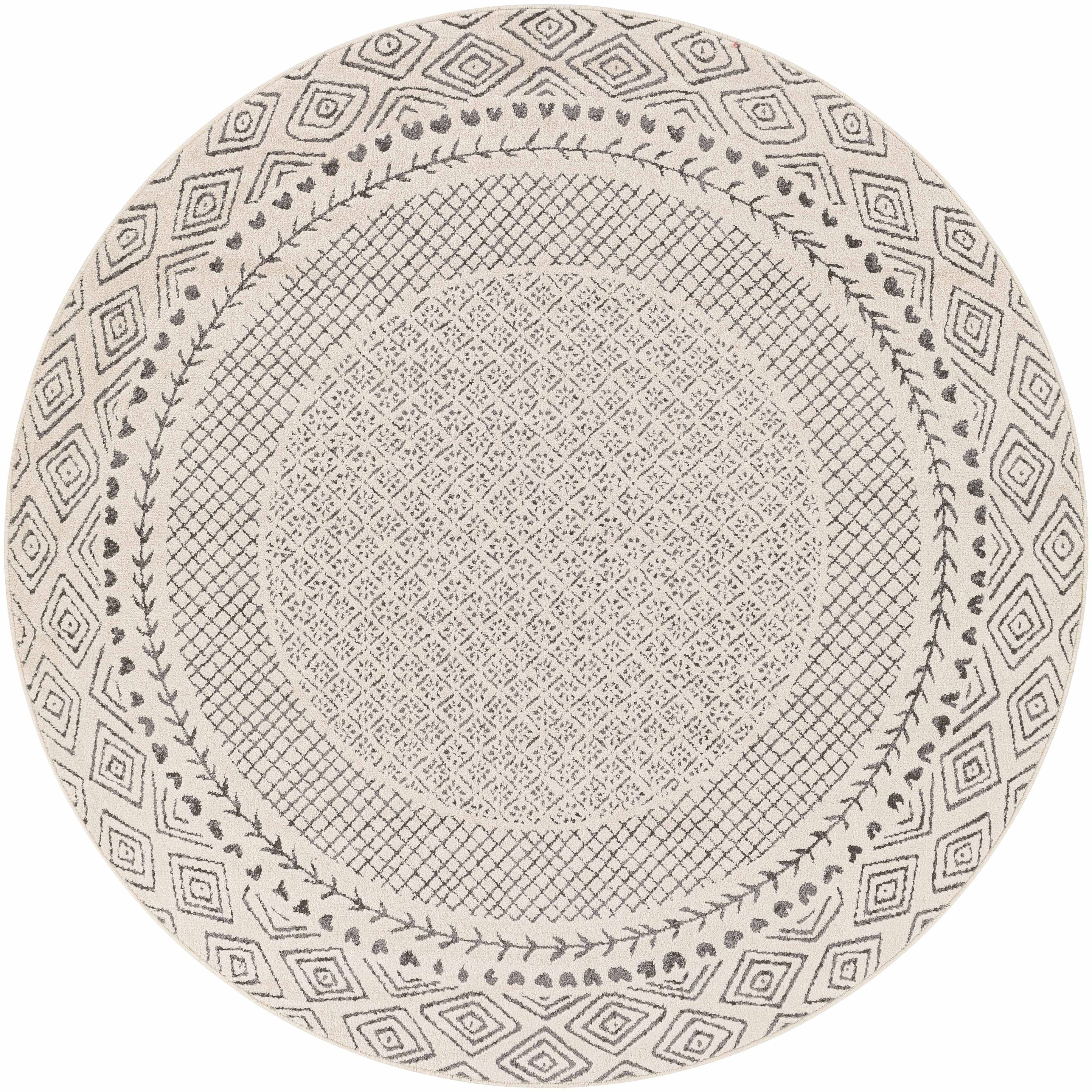 Burdette Soft Neutral Farmhouse Area Rug | Plush Comfort Underfoot – Hauteloom