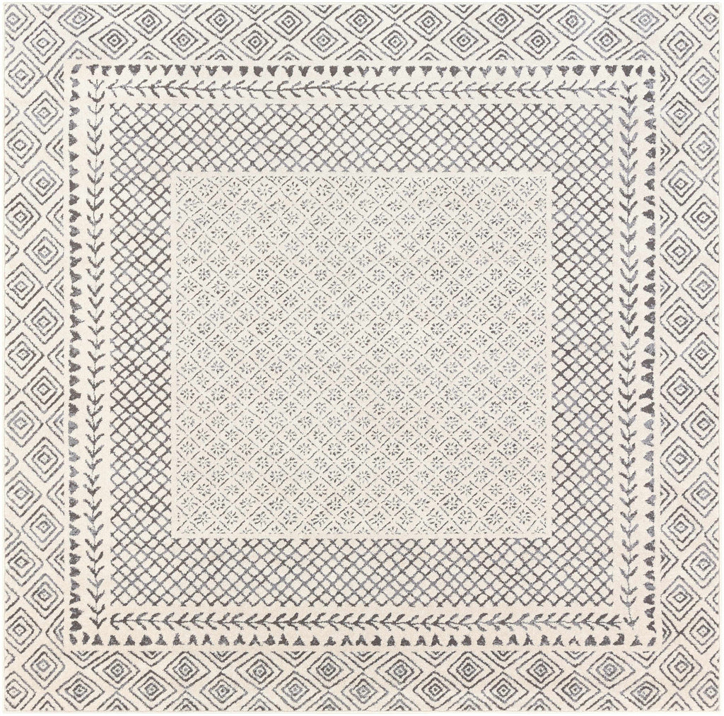 Burdette Soft Neutral Farmhouse Area Rug | Plush Comfort Underfoot – Hauteloom