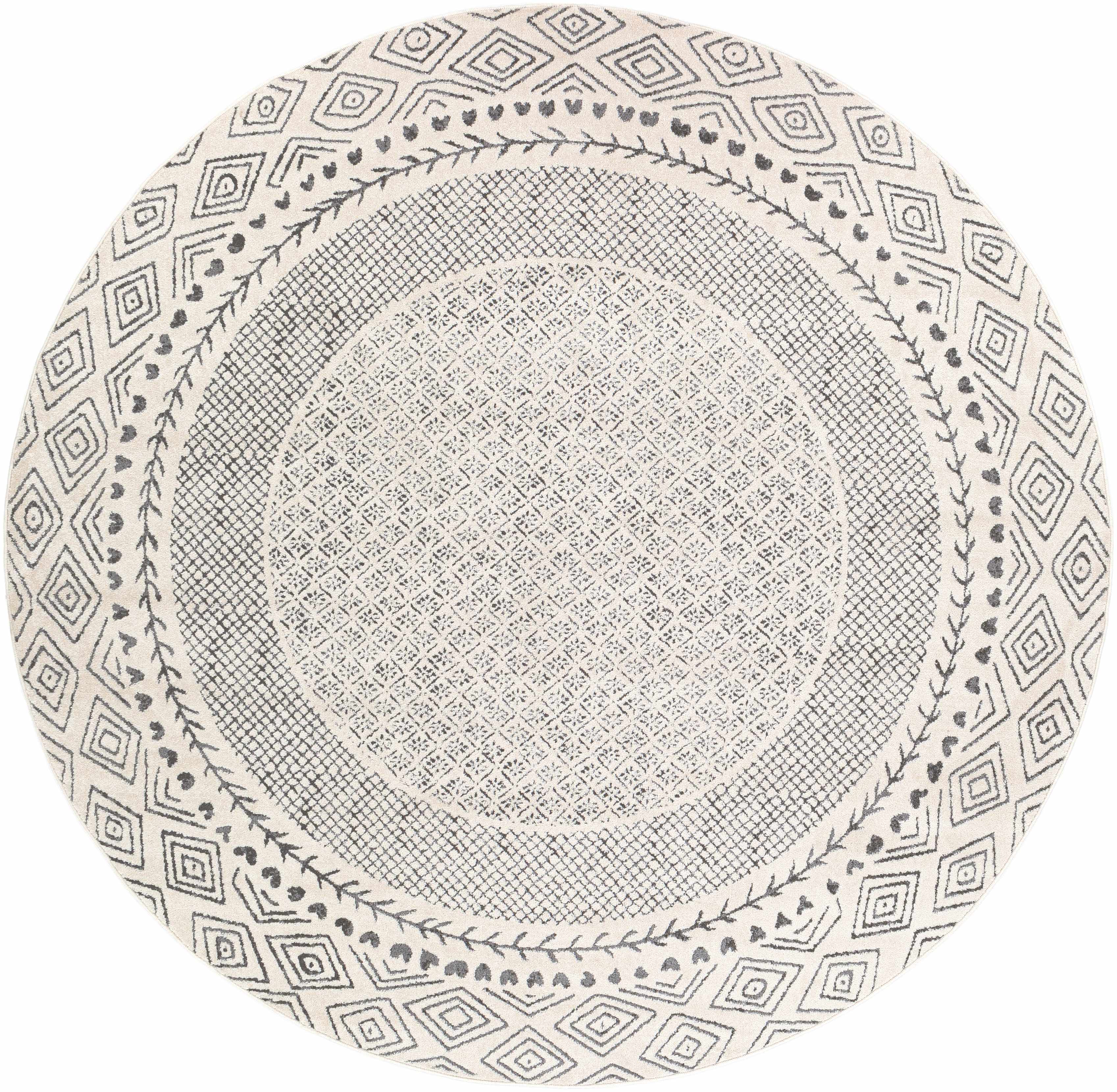 Burdette Soft Neutral Farmhouse Area Rug | Plush Comfort Underfoot – Hauteloom
