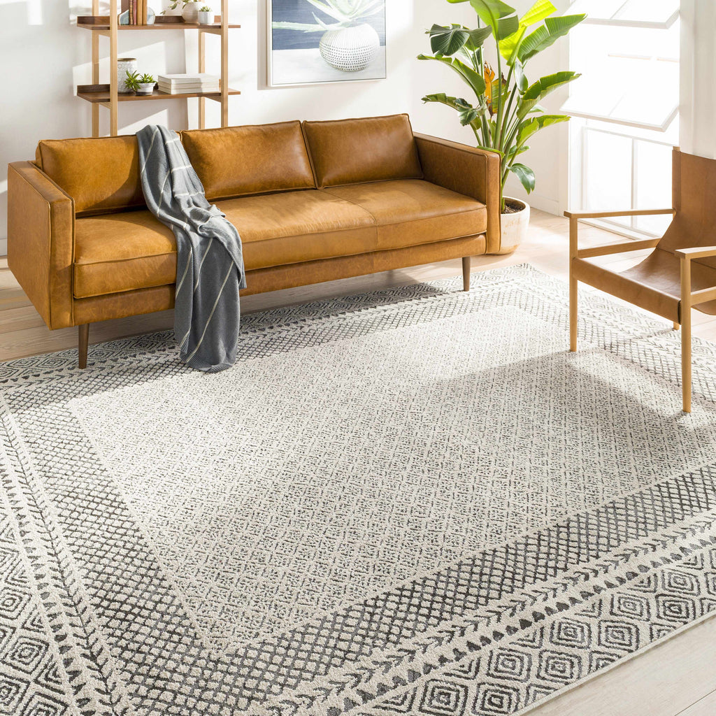 Burdette Soft Neutral Farmhouse Area Rug | Plush Comfort Underfoot – Hauteloom
