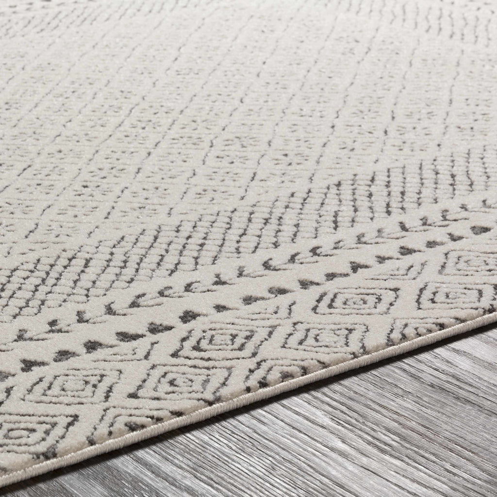 Burdette Soft Neutral Farmhouse Area Rug | Plush Comfort Underfoot – Hauteloom