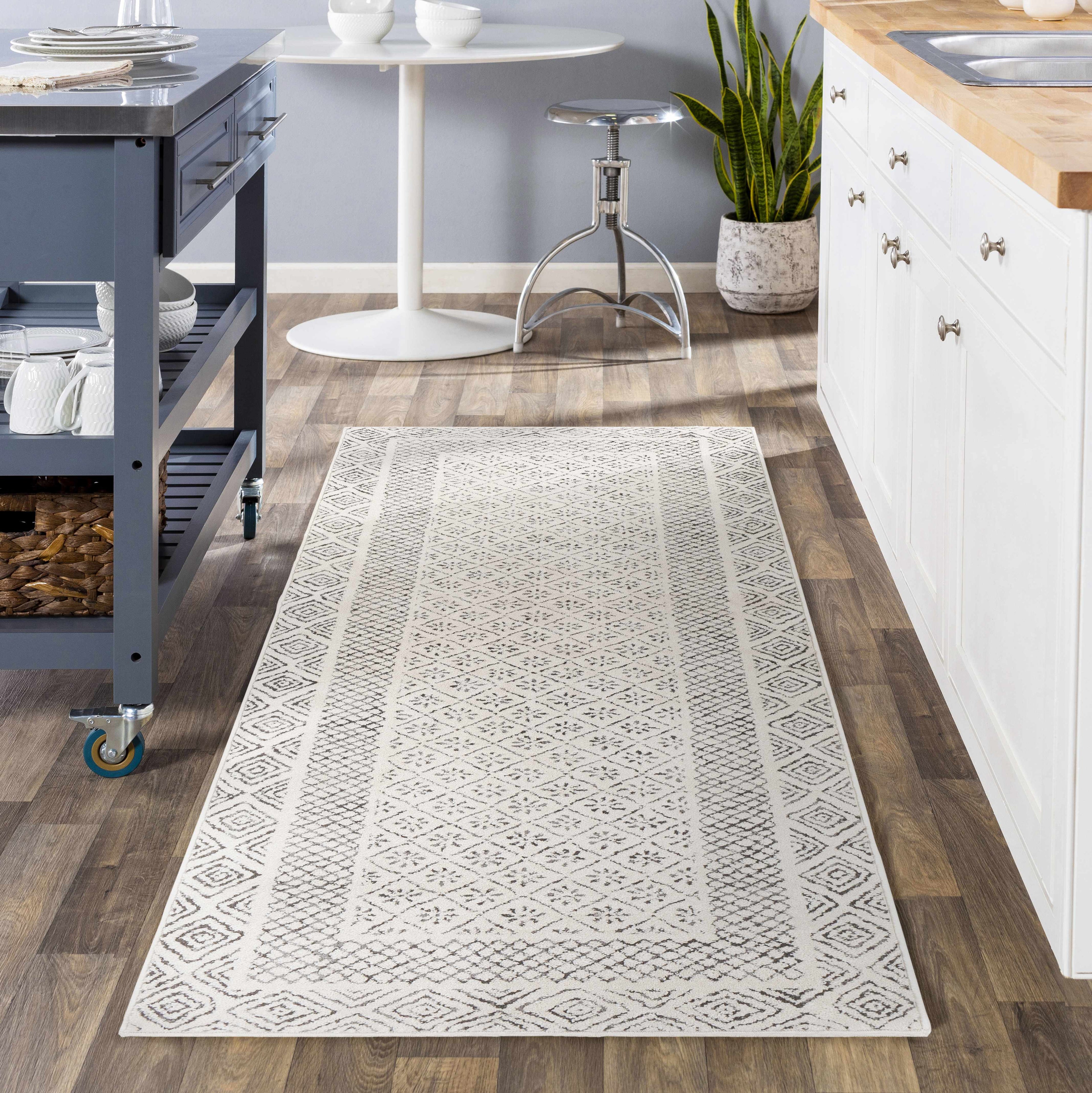 Burdette Soft Neutral Farmhouse Area Rug | Plush Comfort Underfoot – Hauteloom