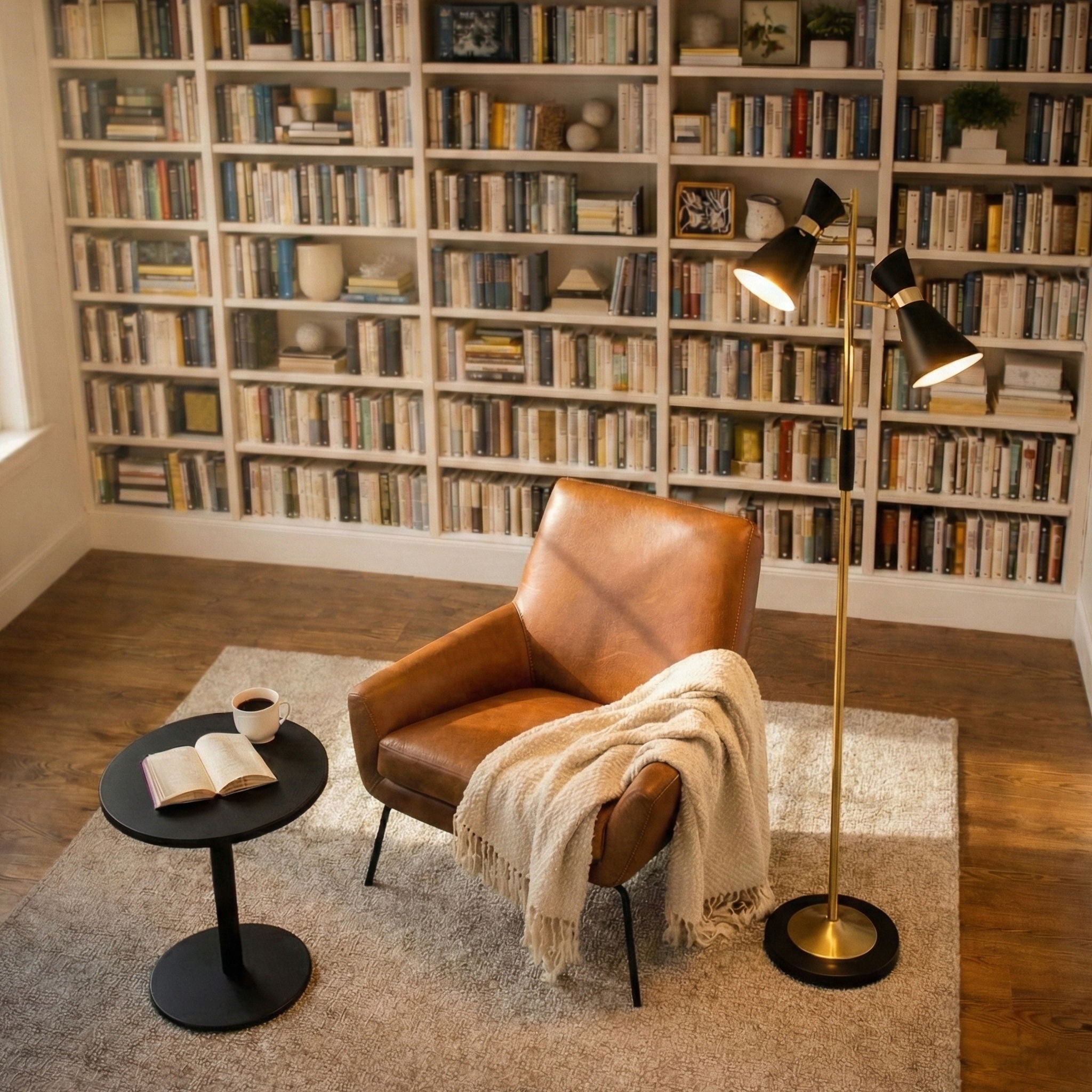 Axis Double Spotlight Floor Lamp | 4-Way Switch Dual Spotlight Floor Lamp