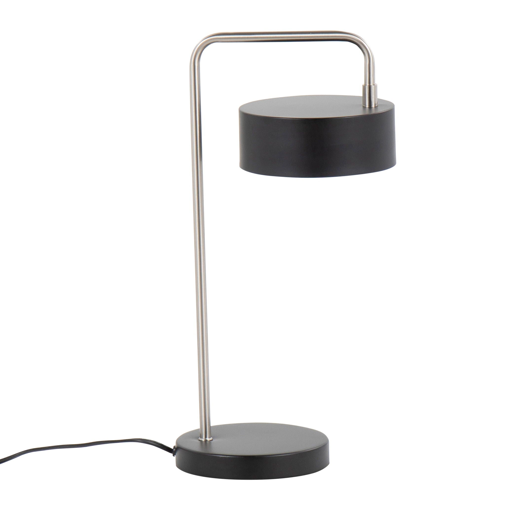 Puck Table Lamp | Slim Bent Metal Frame Contemporary Table Lamp
