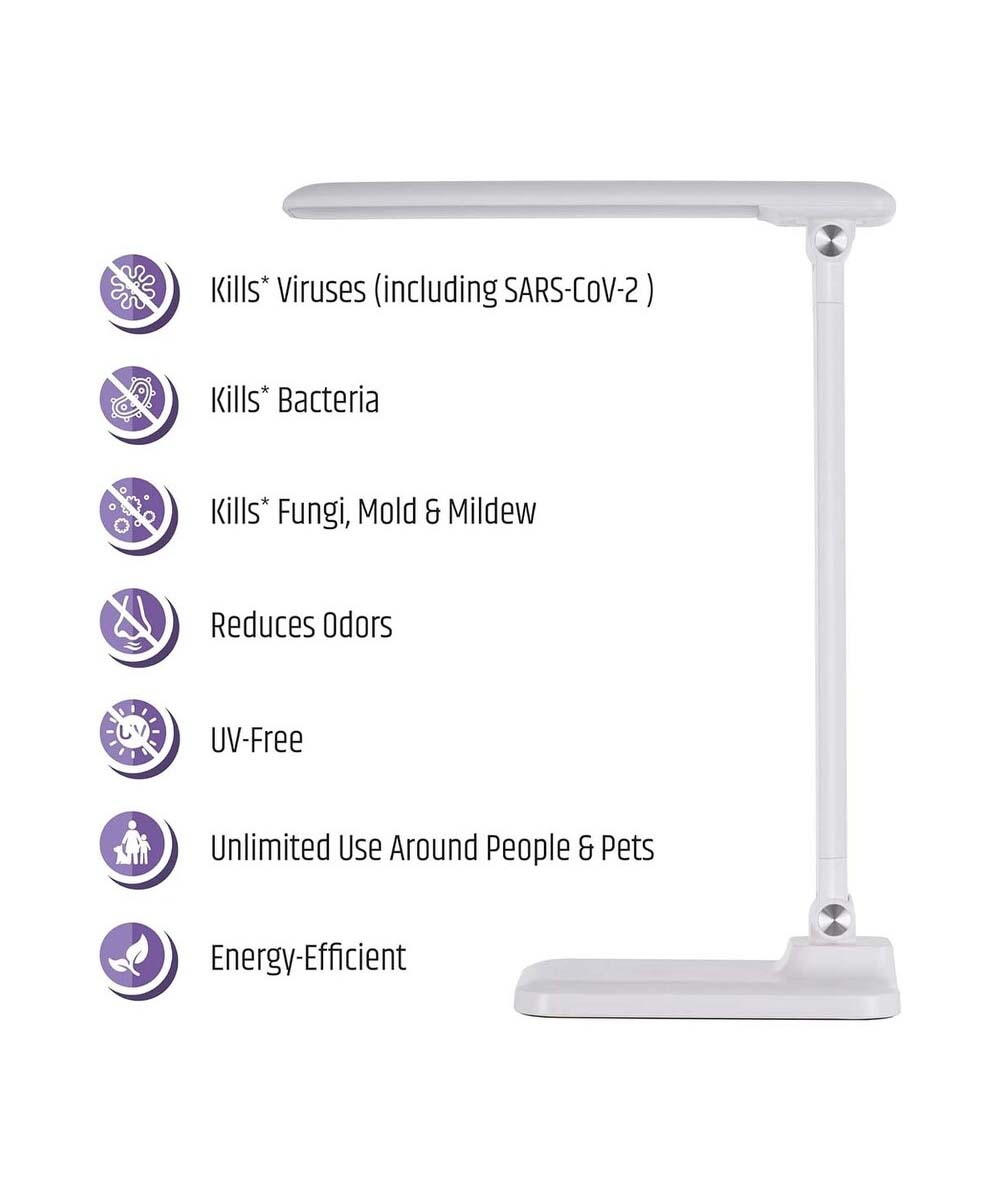 Bright Clean Antimicrobial LED Desk Lamp