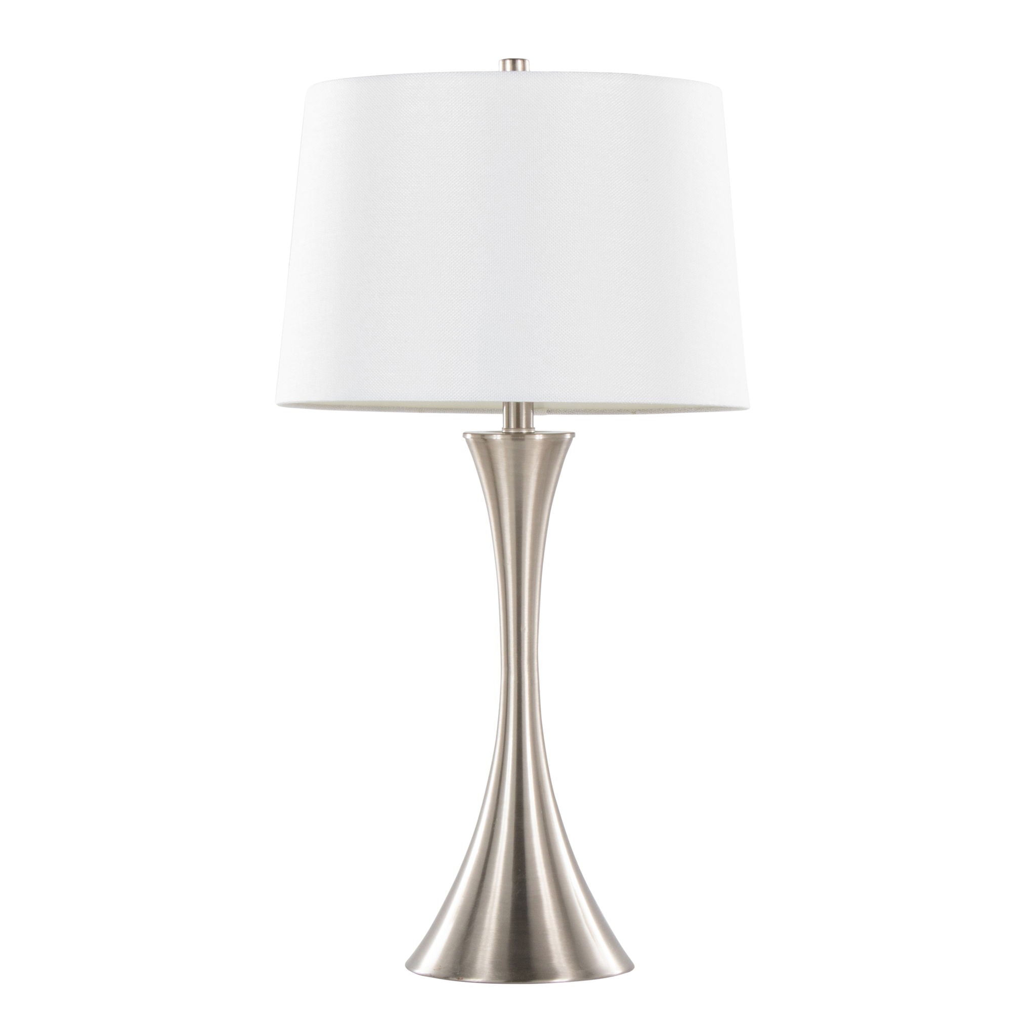 Lenuxe Elegant Table Lamp Set | Hourglass Table Lamp Set of 2