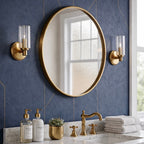 Jardin Single Light Wall Sconce with Clear Ribbed Glass - Satin